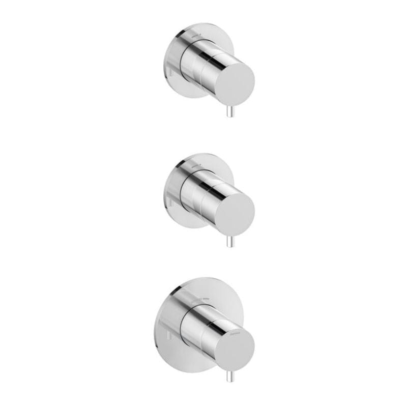 Damixa Termostat 2 stoppekraner Krom Damixa Blandebatteri innbygging KO-7671100