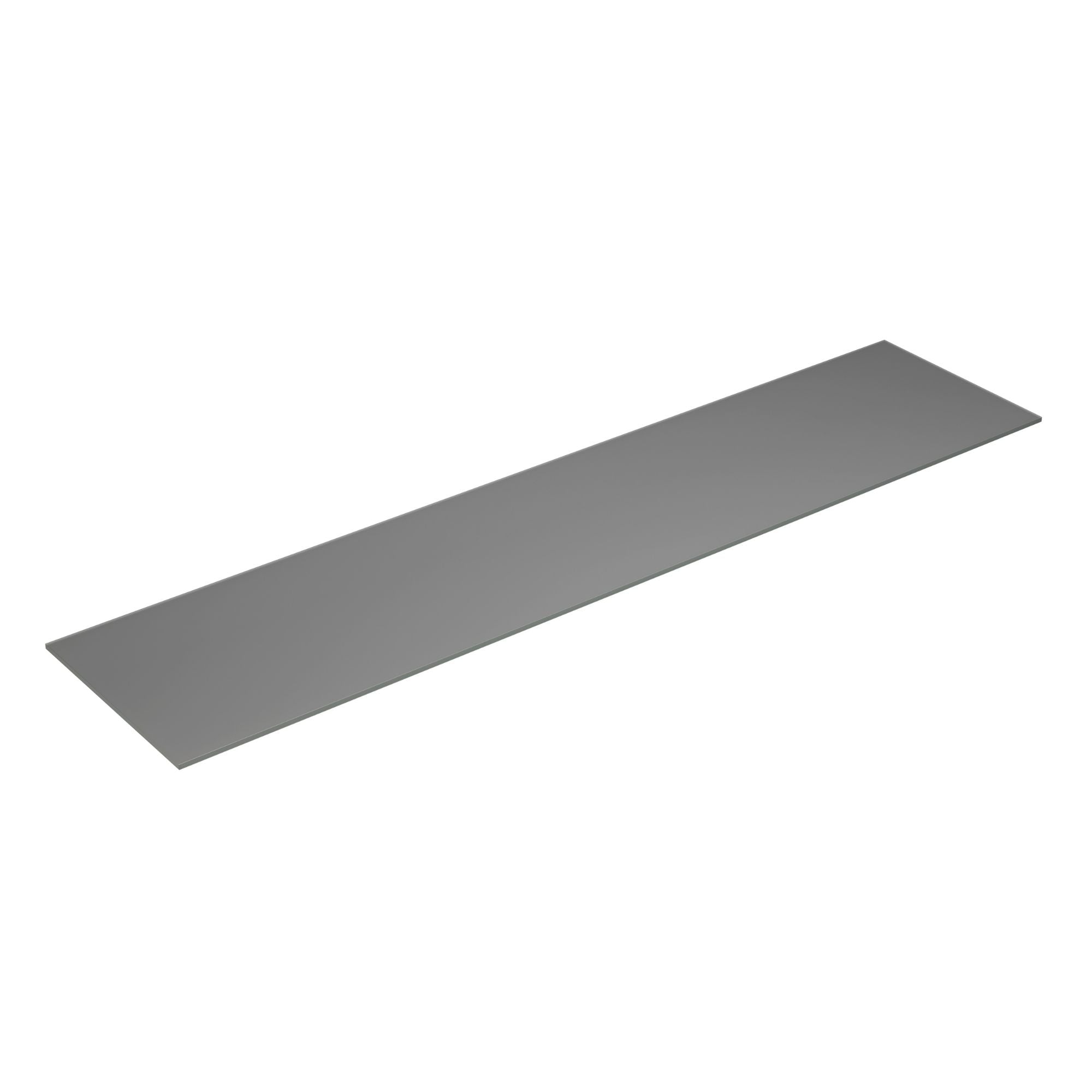 Dansani Calidris Form Topplate B40-232xH1xD50cm Lys grå matt / 220cm Dansani Benkeplate bad DA-630822002
