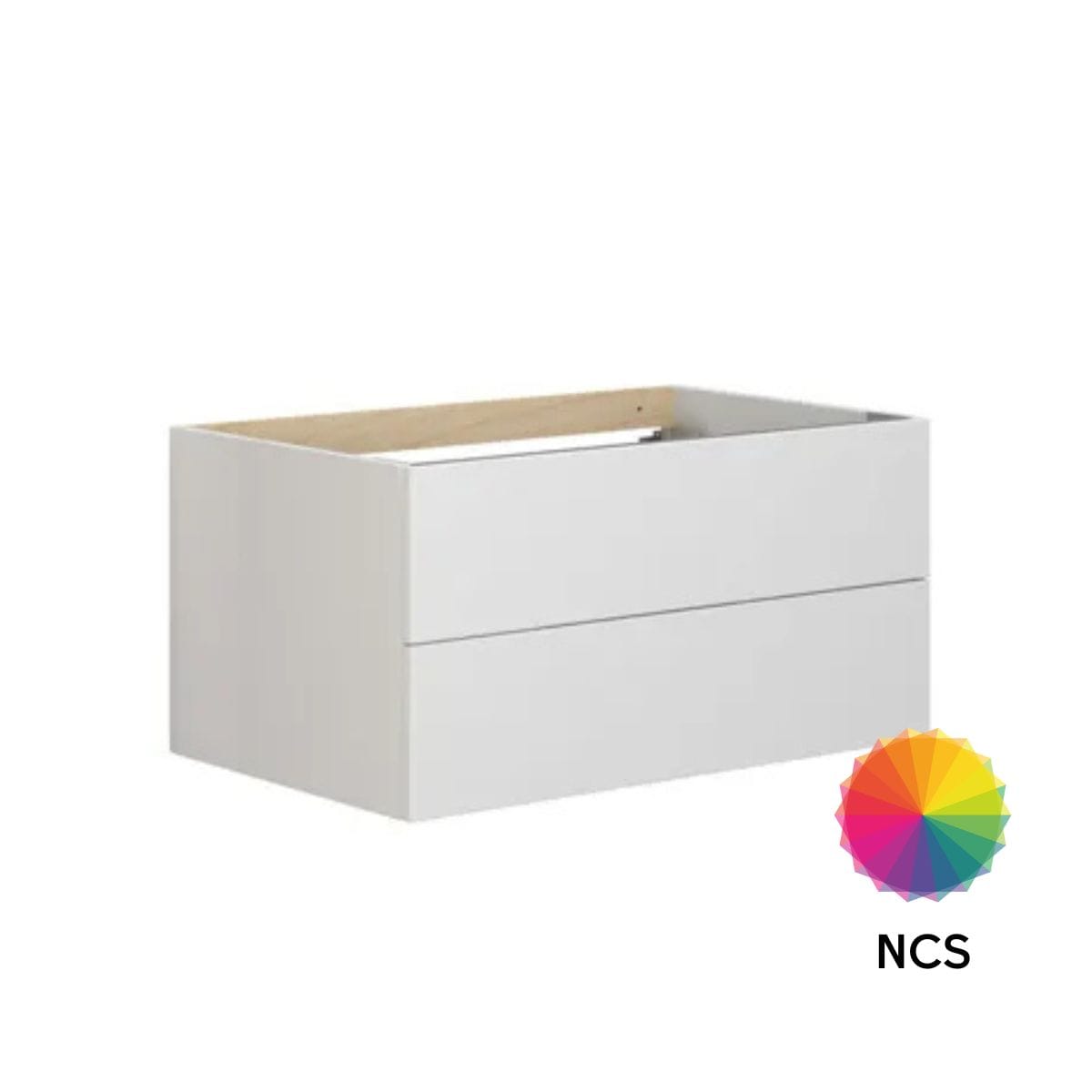 Dansani Calidris Glatt Servantskap 2 skuff D50cm NCS eik / 80cm Dansani Servantskap DA-C22-1066