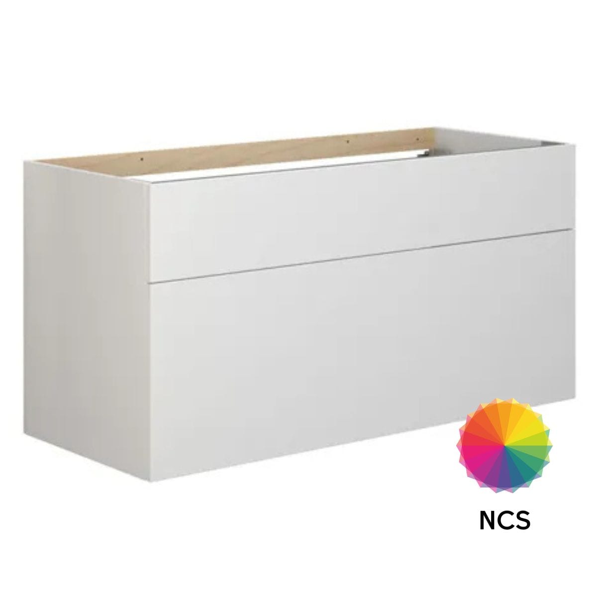 Dansani Calidris Glatt Servantskap D50cm 2 skuff ekstra høy underskuff NCS farge / 120cm Dansani Servantskap DA-C29-1099