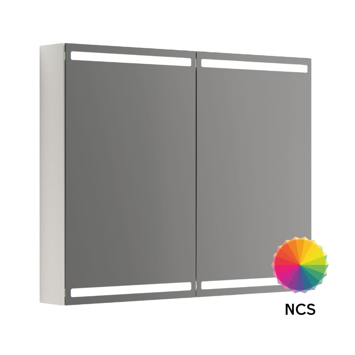 Dansani Calidris Parallel Speilskap NCS farge / 100cm 2 dører Dansani Speilskap DA-S840-199