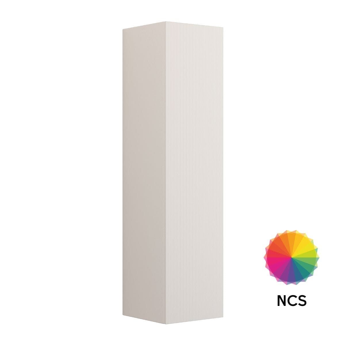 Dansani CALIDRIS Rillet Høyskap 1 dør D40cm NCS farge / Høyre hengslet / 160cm Dansani Høyskap bad DA-C67-C199