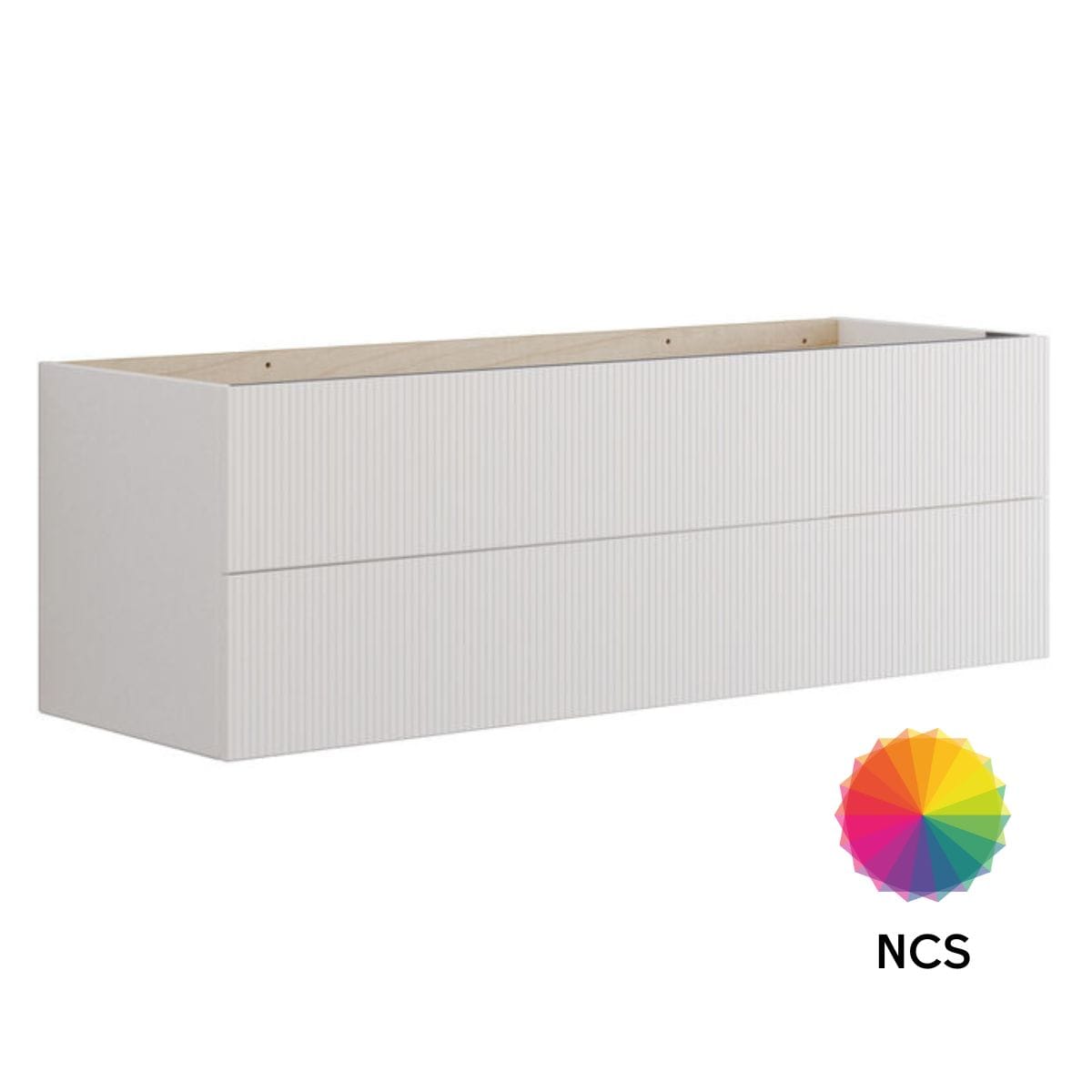 Dansani Calidris Rillet Servantskap 2 skuff D40cm NCS farge / 120cm dobbel Dansani Servantskap DA-C10-C099
