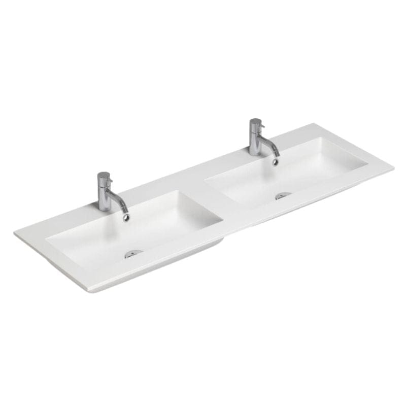 Dansani Calidris Shape Kompositt Servant B60-139xH1xD40cm Hvit matt / 120cm dobbel Dansani Møbelservant DA-631122203