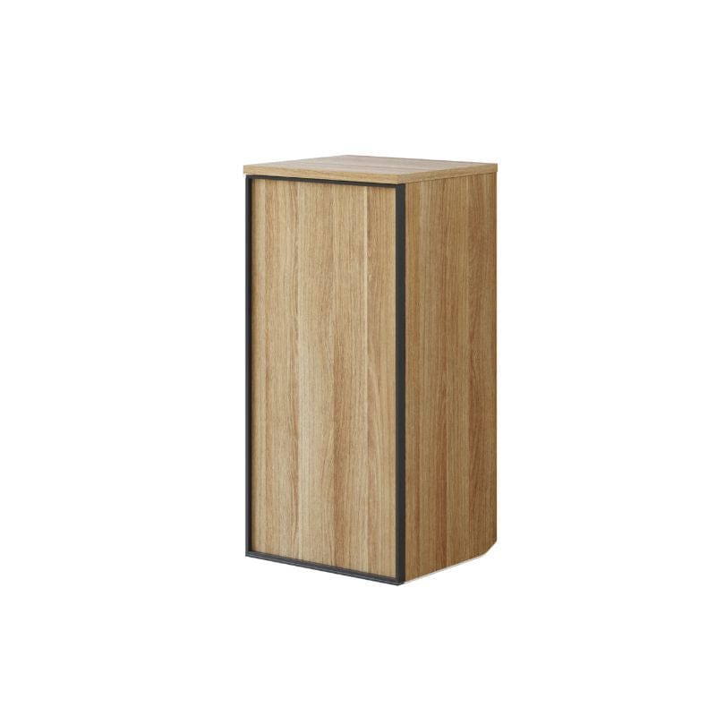 Dansani Inzo Alu-ramme svart Underskap 1 dør B40 Varm eik / 40cm / Versjon A høyre hengslet Dansani Sideskap bad DA-U43-8155
