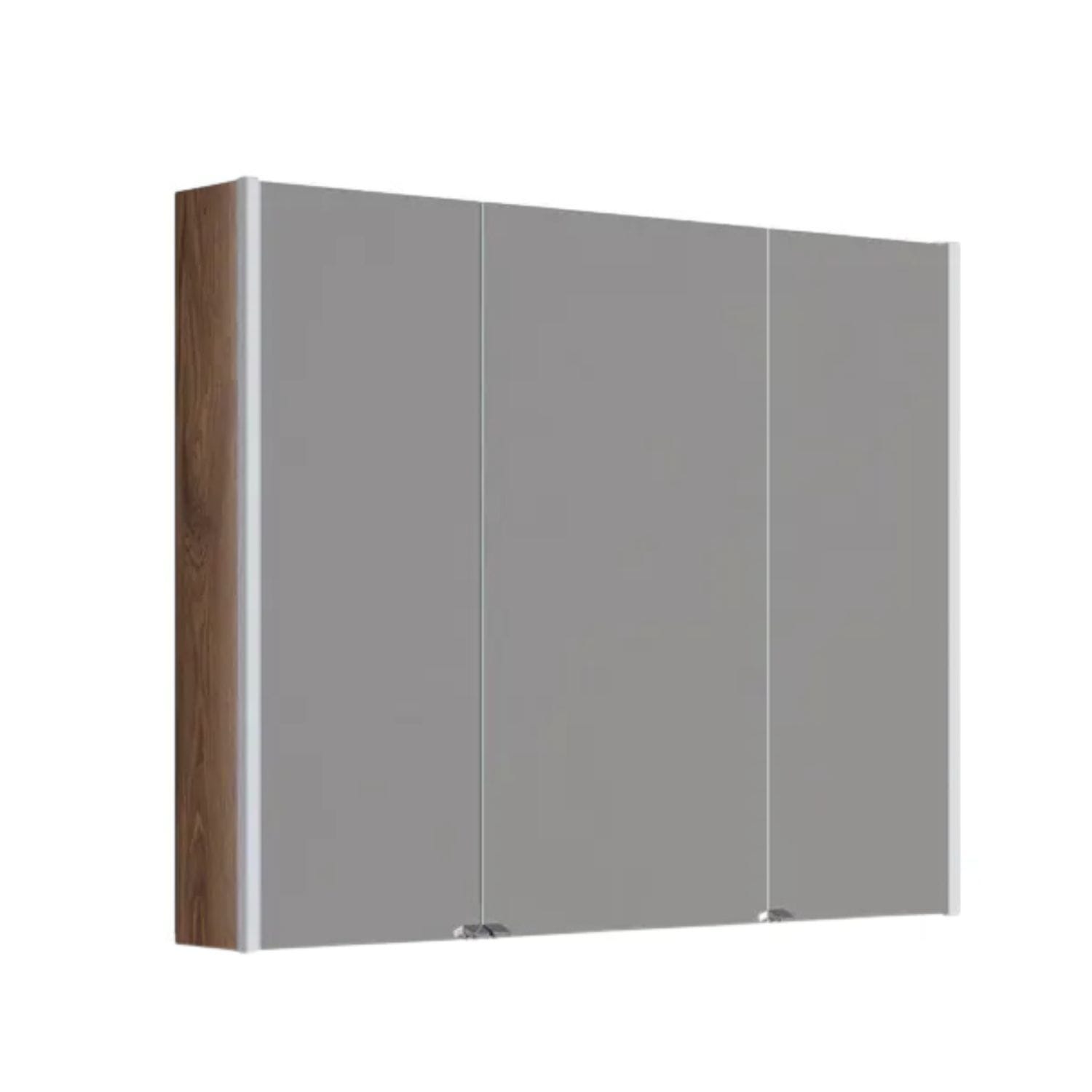Dansani Inzo Ambi speilskap 3 dører Brun eik / 100cm Dansani Speilskap DA-S891-152