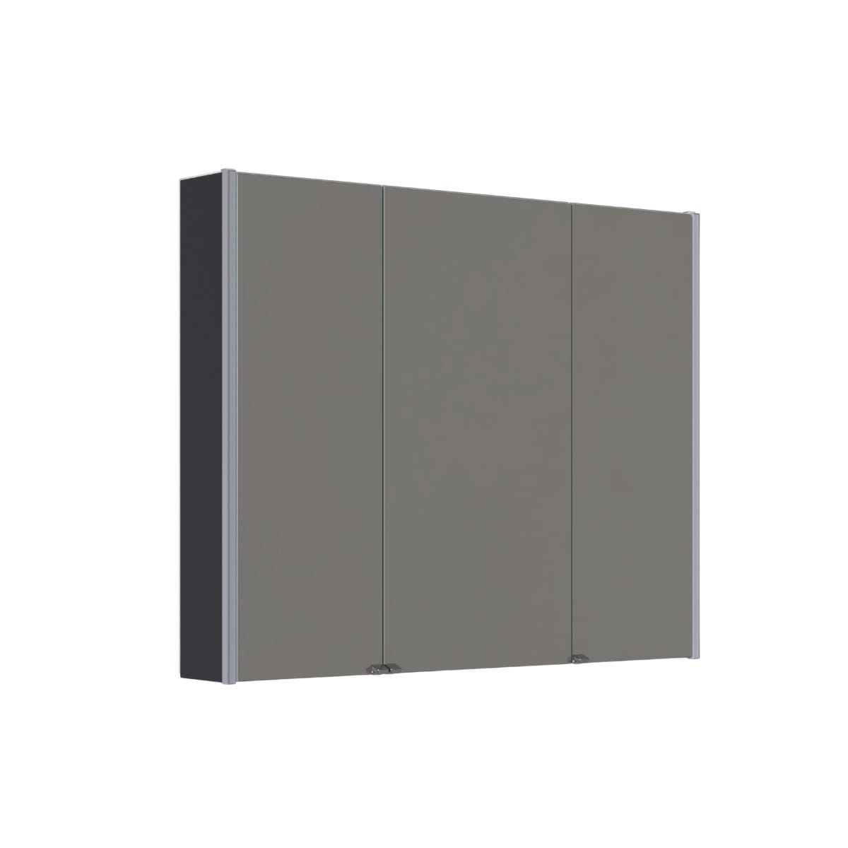 Dansani Inzo Ambi speilskap 3 dører Svart gummi / 100cm Dansani Speilskap DA-S891-137