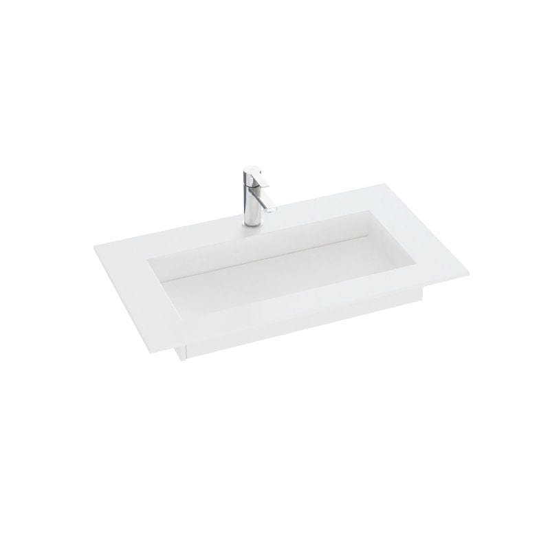 Dansani Inzo Angular Servant mål D45,50cm Blanco Zeus / 100-119cm Dansani Møbelservant DA-338810411