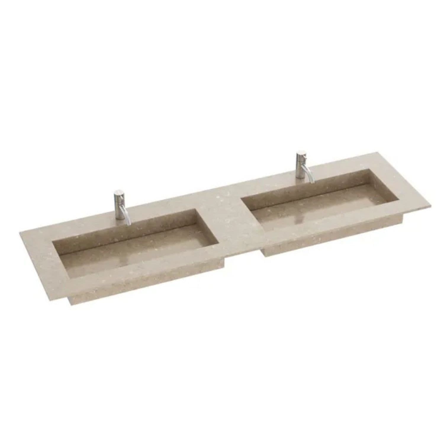Dansani Inzo Angular Servant Måltilpasset D45,50cm - Silestone Coral clay / 220-240cm dobbel Dansani Møbelservant DA-338822519