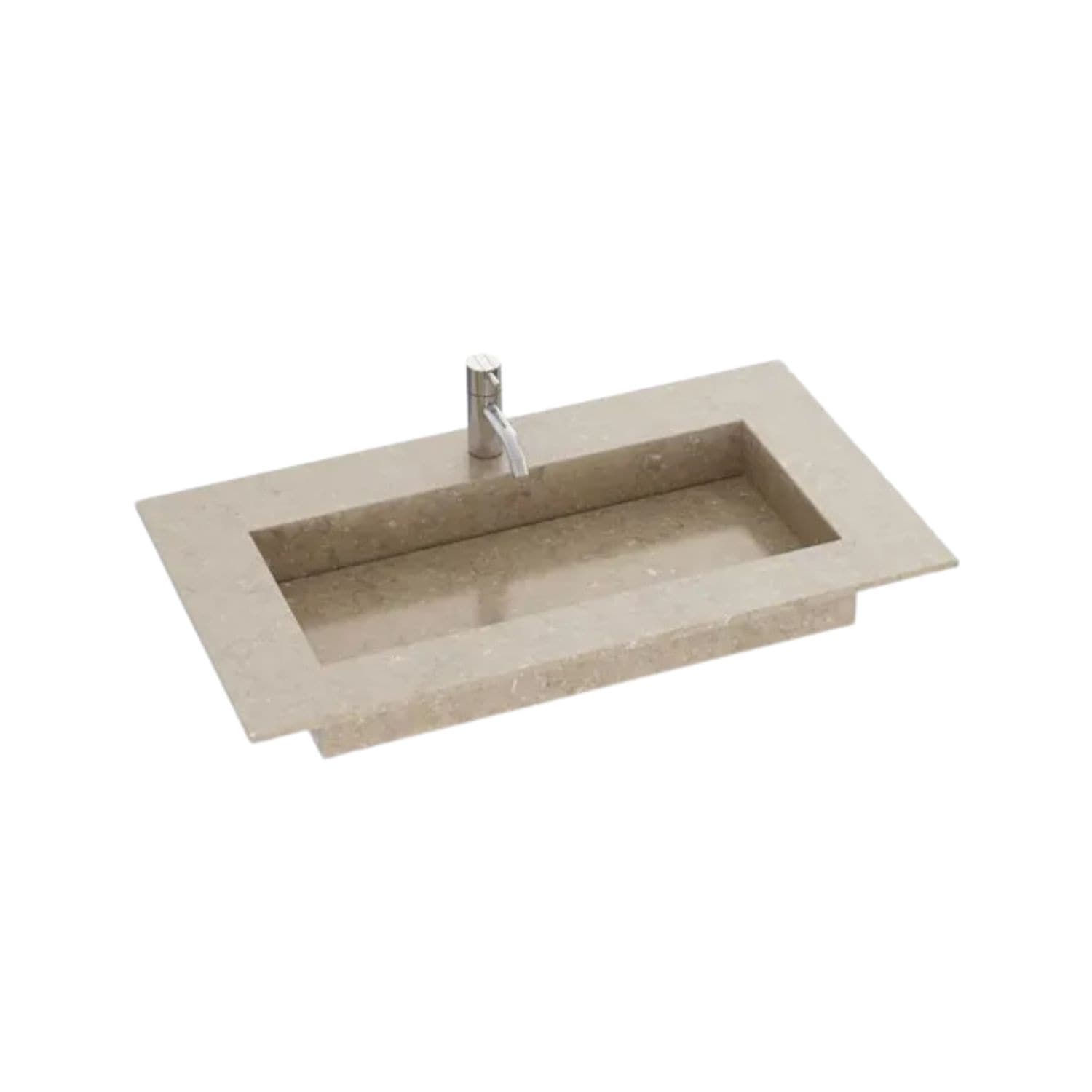 Dansani Inzo Angular Servant Silestone B60-165xH1,20xD45,50cm Coral clay / 80cm Dansani Møbelservant DA-338808119
