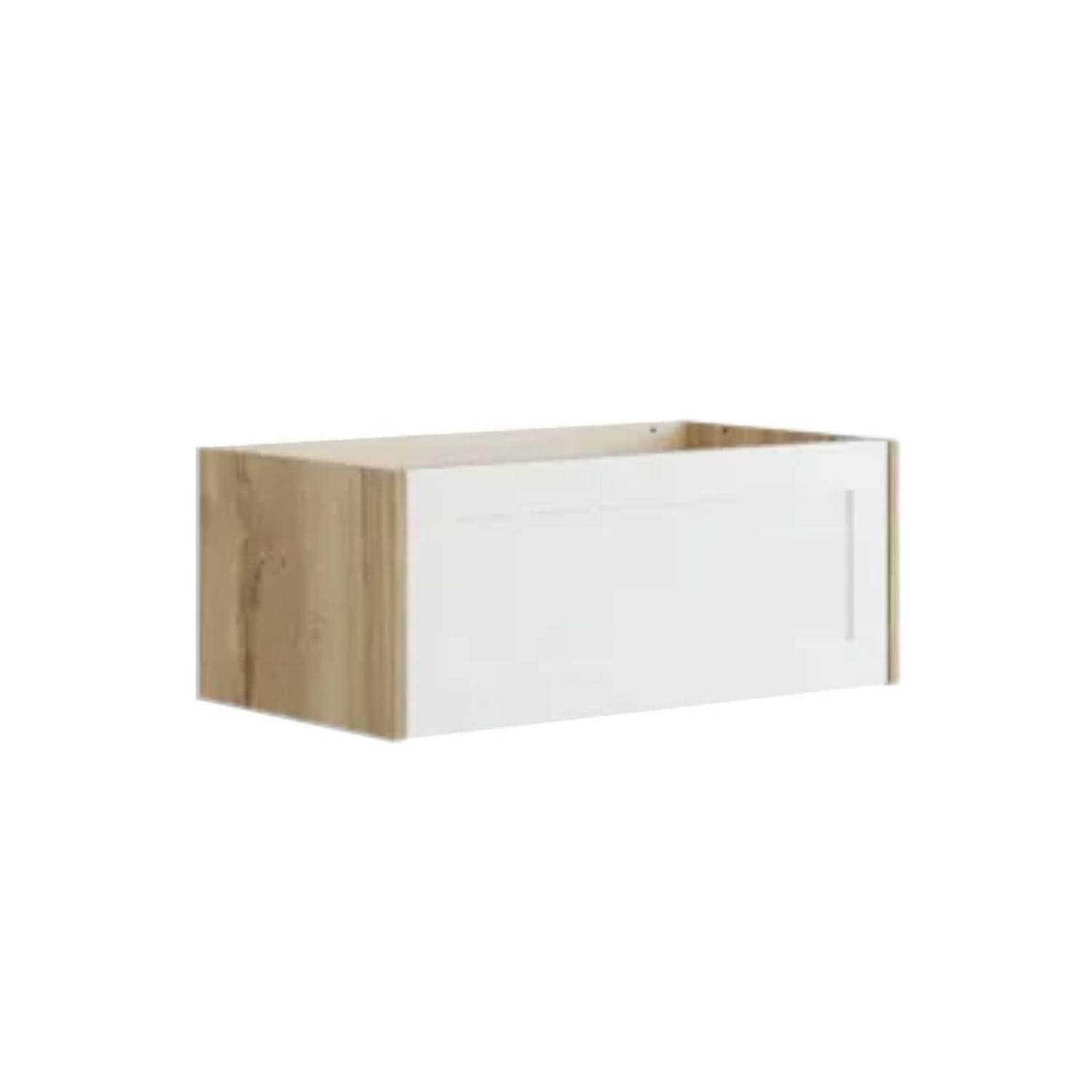 Dansani Inzo Classic Ramme Servantskap 1 skuff Natur eik/hvit matt / 80cm Dansani Servantskap DA-T02-3014