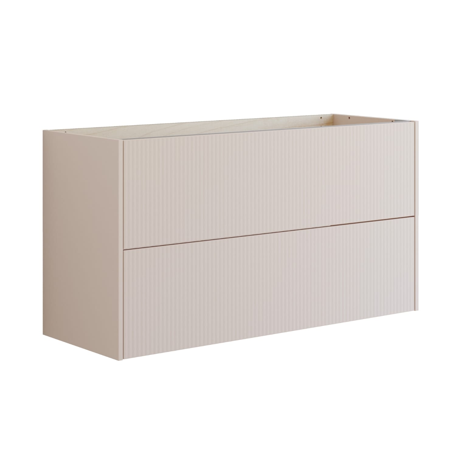Dansani INZO Classic Skap 2 skuff B60-120xH64xD44cm Sand matt / 120cm / Stripet Dansani Sideskap bad DA-T18-N034