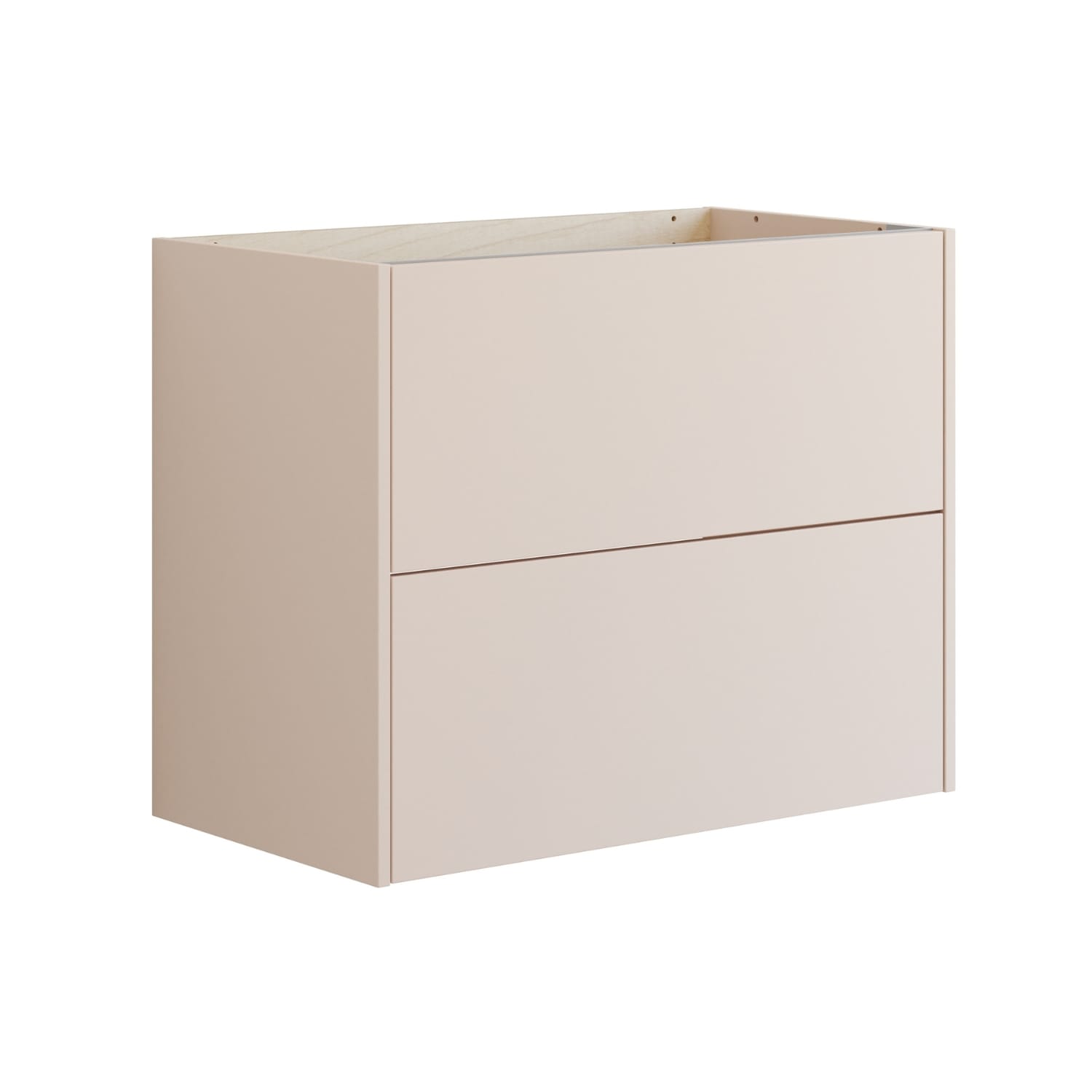 Dansani INZO Classic Skap 2 skuff B60-120xH64xD44cm Sand matt / 80cm / Glatt Dansani Sideskap bad DA-T16-1034