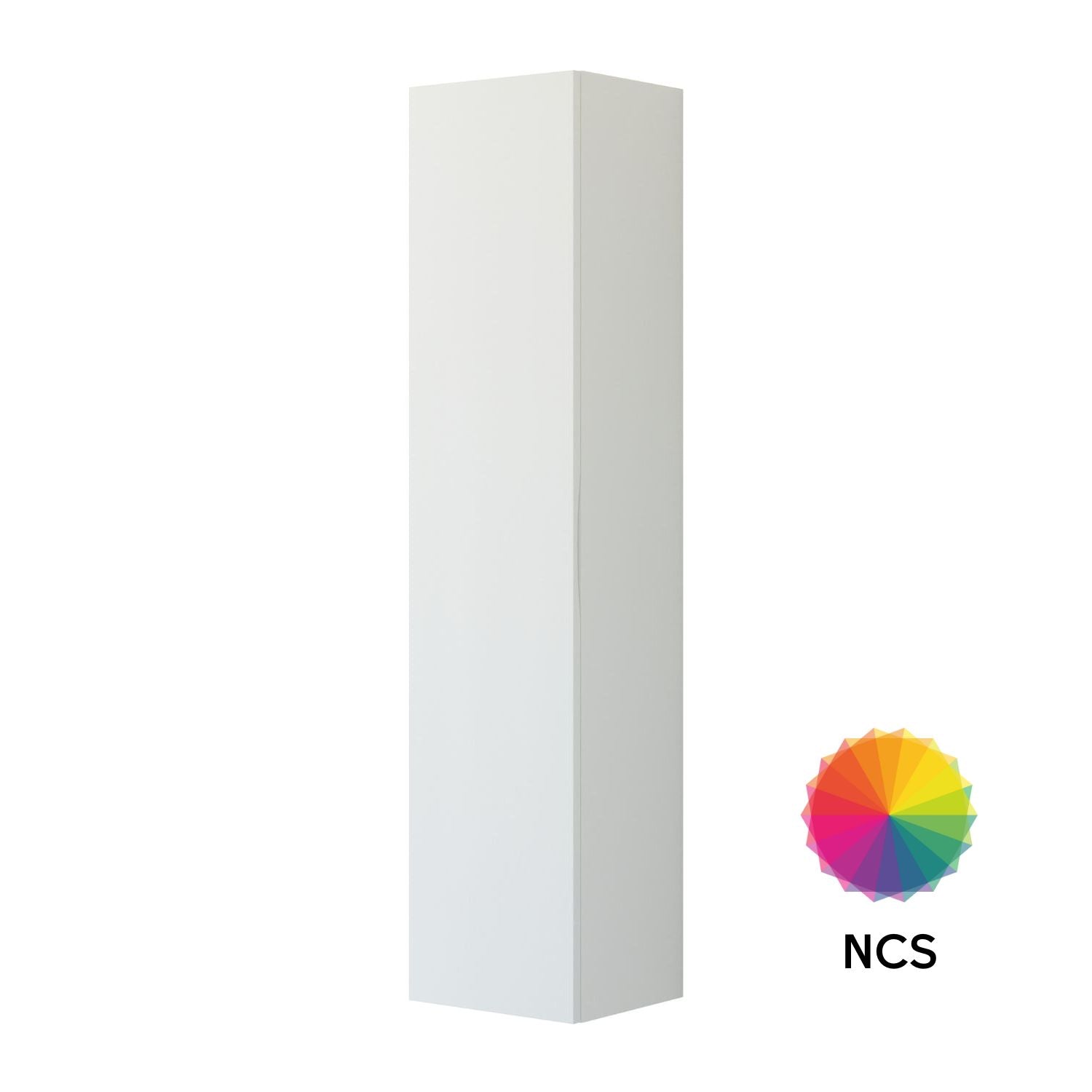 Dansani Inzo Høyskap med Integrert Grep 1 dør B40 NCS farge / 40cm / Versjon A venstre hengslet Dansani Høyskap bad DA-U47-2299