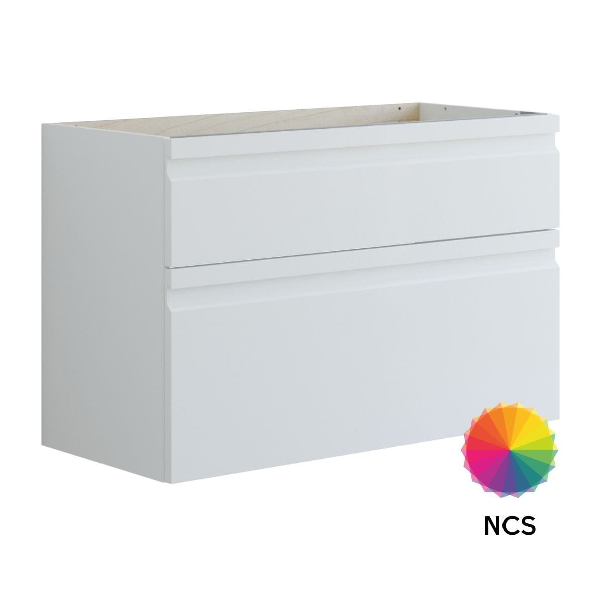 Dansani Inzo Integrert Servantskap 2 skuff ekstra høy underskuff NCS farge / 100cm Dansani Servantskap DA-U26-2099