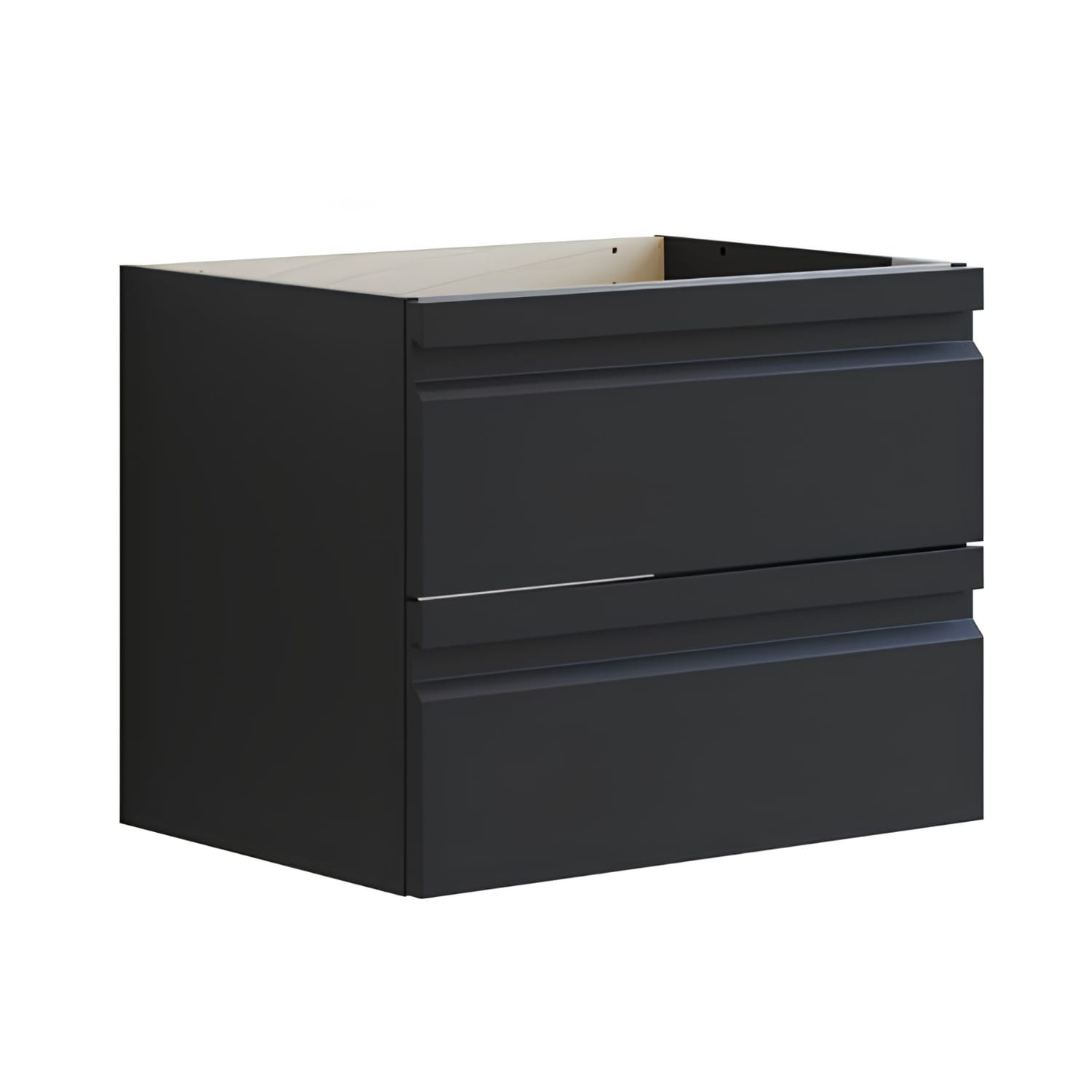 Dansani Inzo Integrert Servantskap 2 skuff H48 Sort gummi / 60cm Dansani Servantskap DA-U33-2037