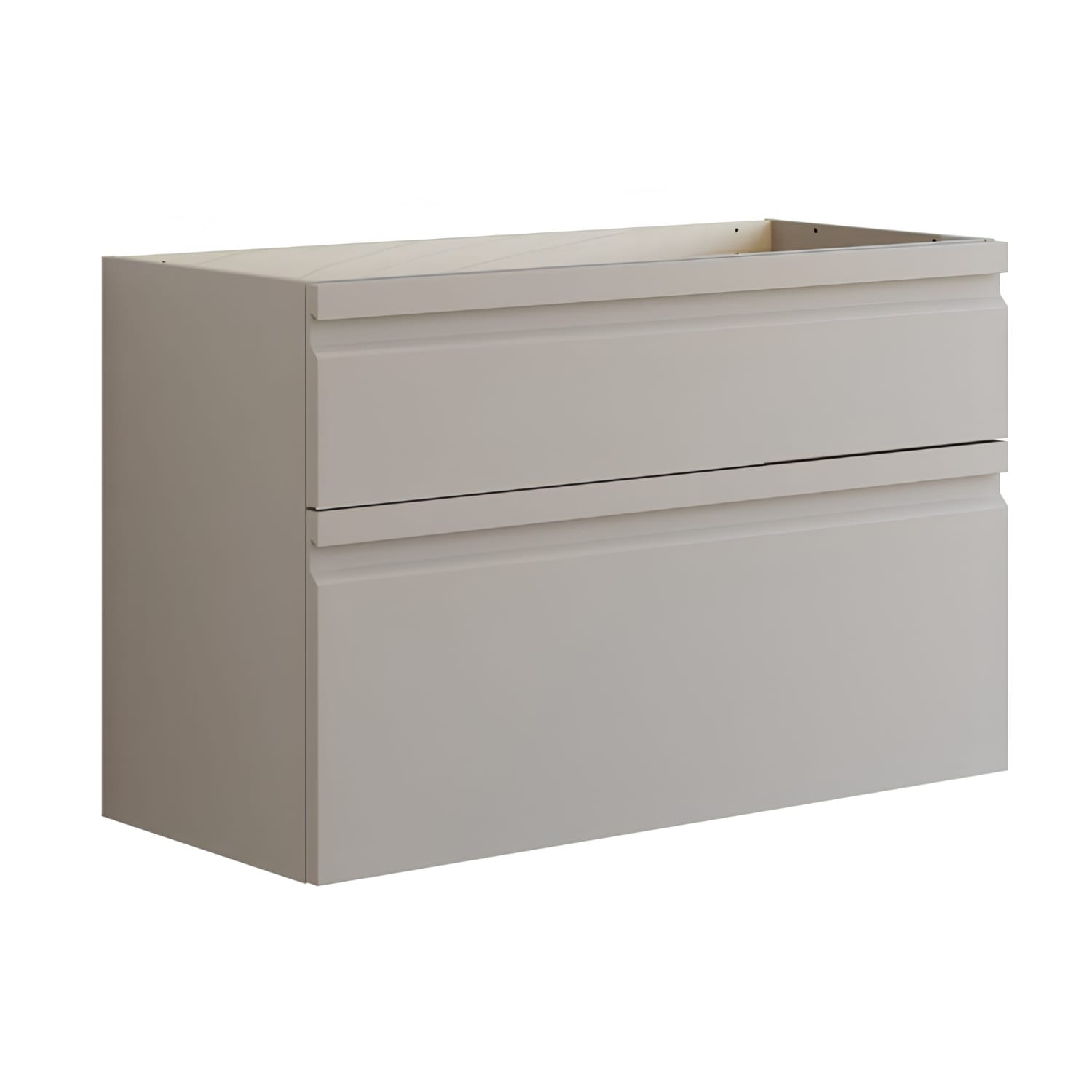 Dansani Inzo Integrert Sideskap 2 skuff Softstone / 100cm Dansani Sideskap bad DA-U39-2035