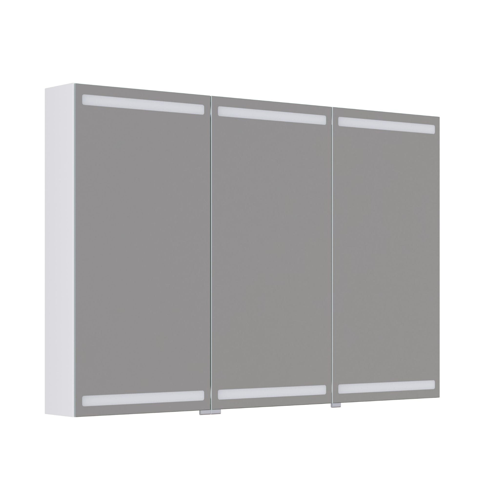 Dansani Inzo Level Speilskap Hvit matt / 120 cm 3 dører Dansani Speilskap DA-S873-110