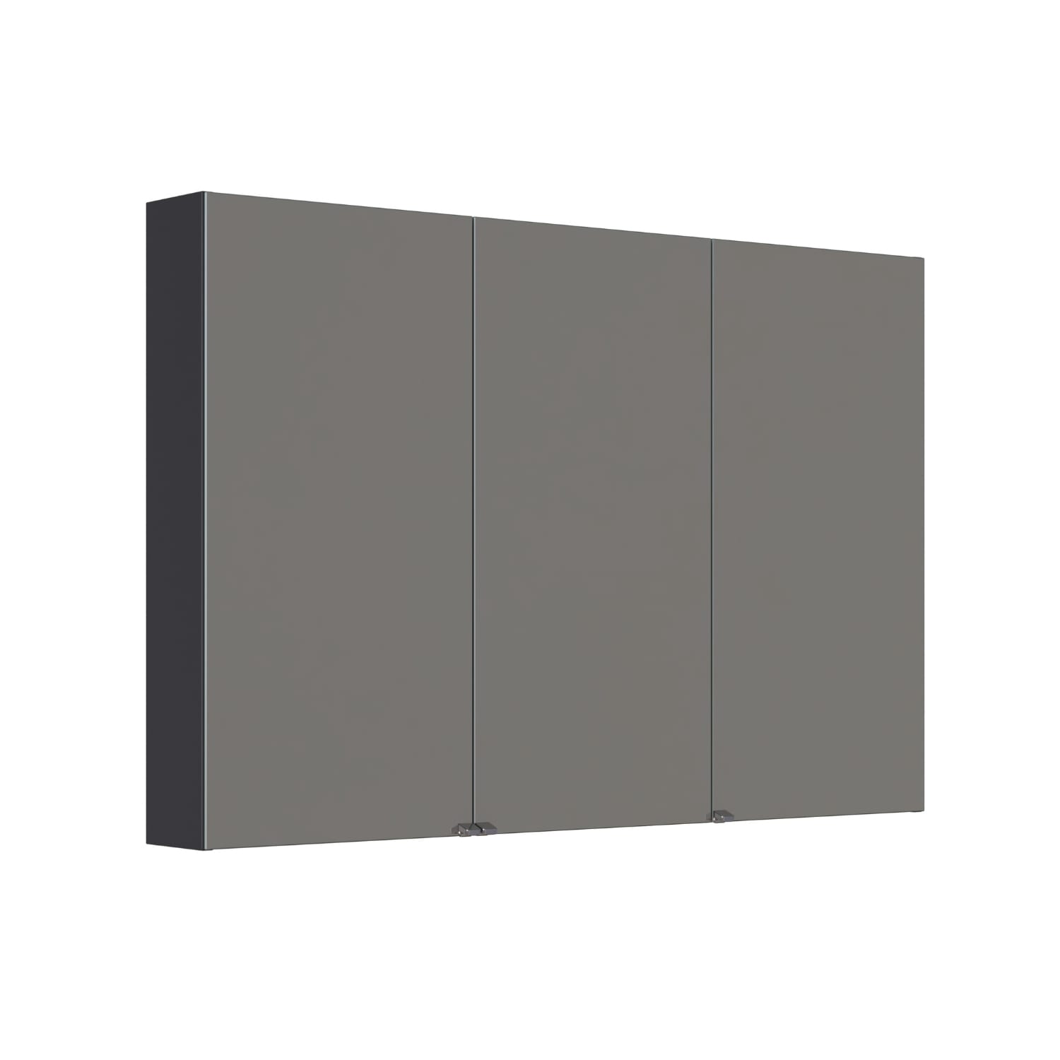 Dansani Inzo Style Speilskap 3 dører Sort gummi / 120cm Dansani Speilskap DA-S883-137