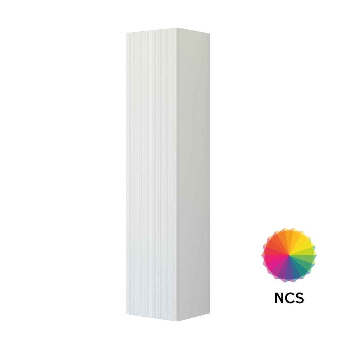 Dansani INZO Urban Riflet Høyskap Slim 1 dør B40cm NCS farge / 40cm / Versjon A venstre hengslet Dansani Høyskap bad DA-U47-9299