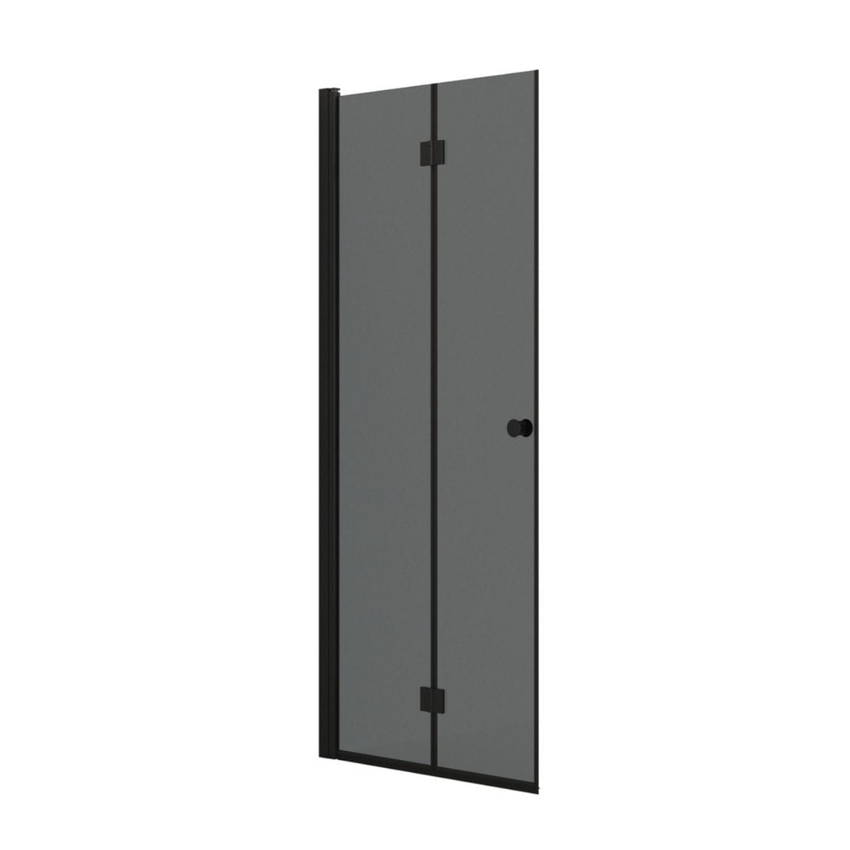Dansani Match B Foldedør B70-100xH200cm Svart matt / 90cm / Tonet glass Dansani Dusjdør DA-B91-04