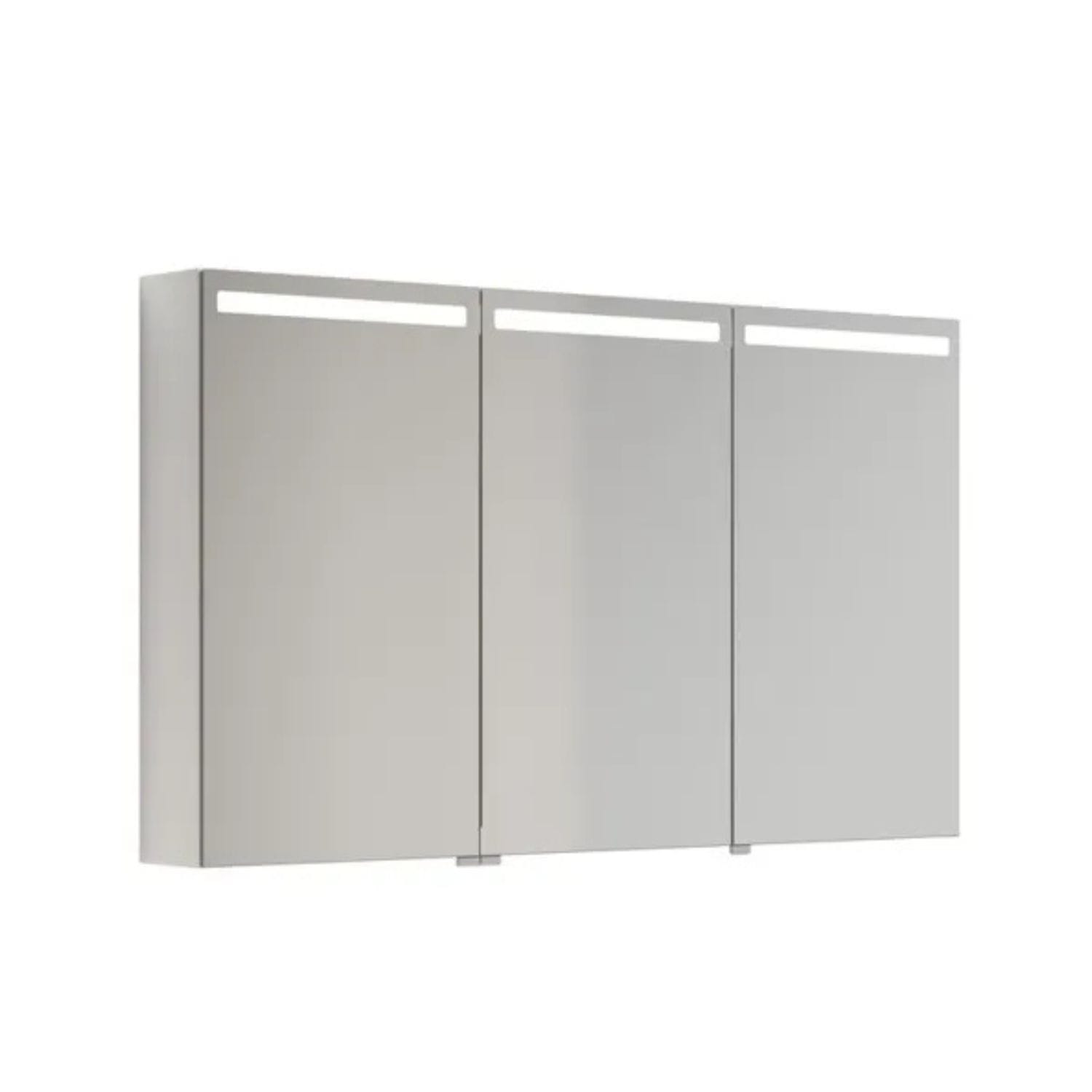 Dansani MIDO+ Top Speilskap LED Hvit høyglans / 120 cm 3 dører Dansani Speilskap DA-S513-112