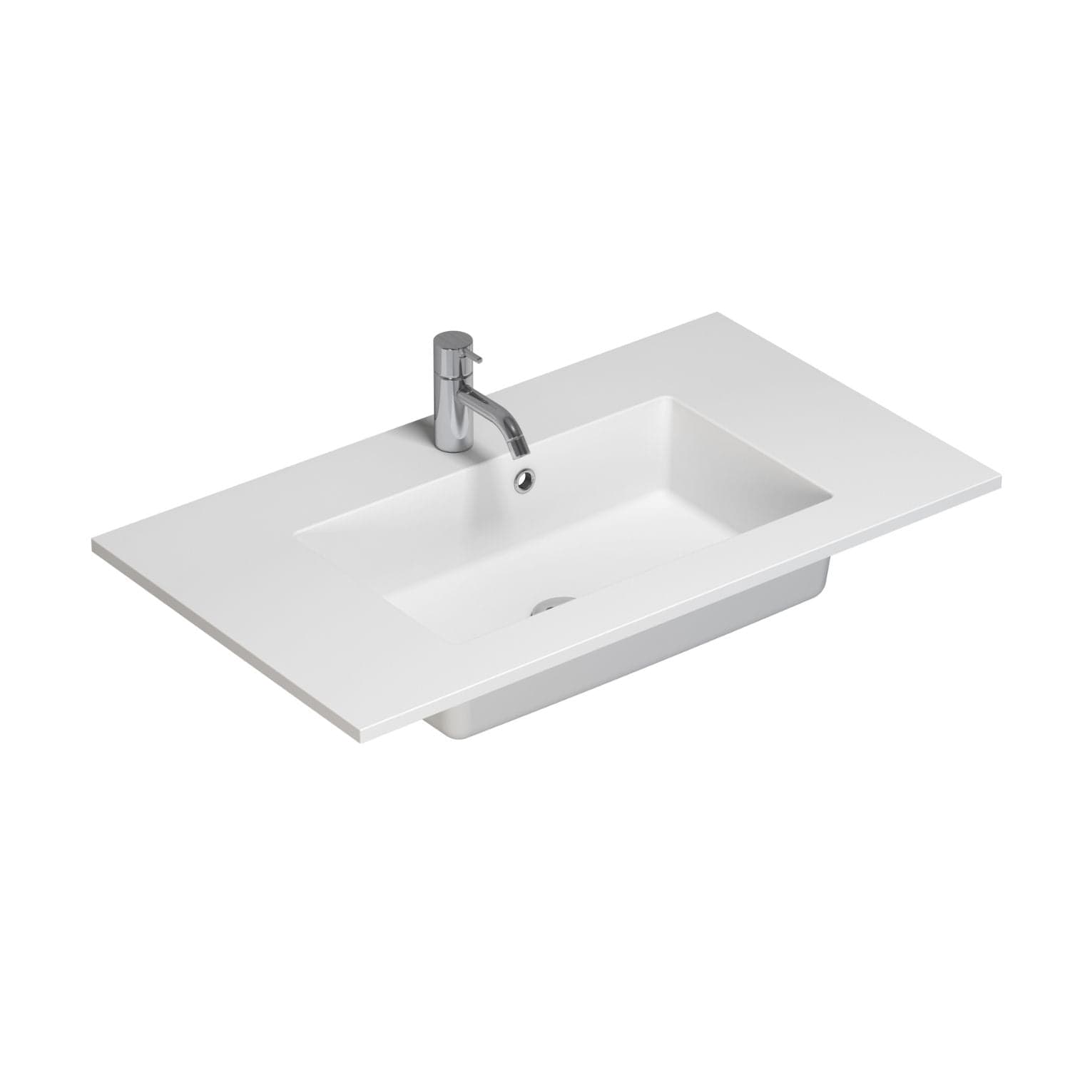 Dansani Minore Servant B60-120xH1,5xD45,5cm Hvit matt / 80cm / Ja Dansani Baderomsservant DA-337108003