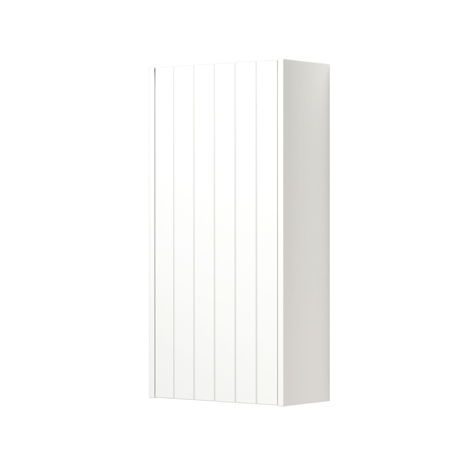Dansani You Overskap 1 dør B40xH80xD19cm - Rillet Hvit matt/NCS farge / Venstre Dansani Sideskap bad DA-V49-4291
