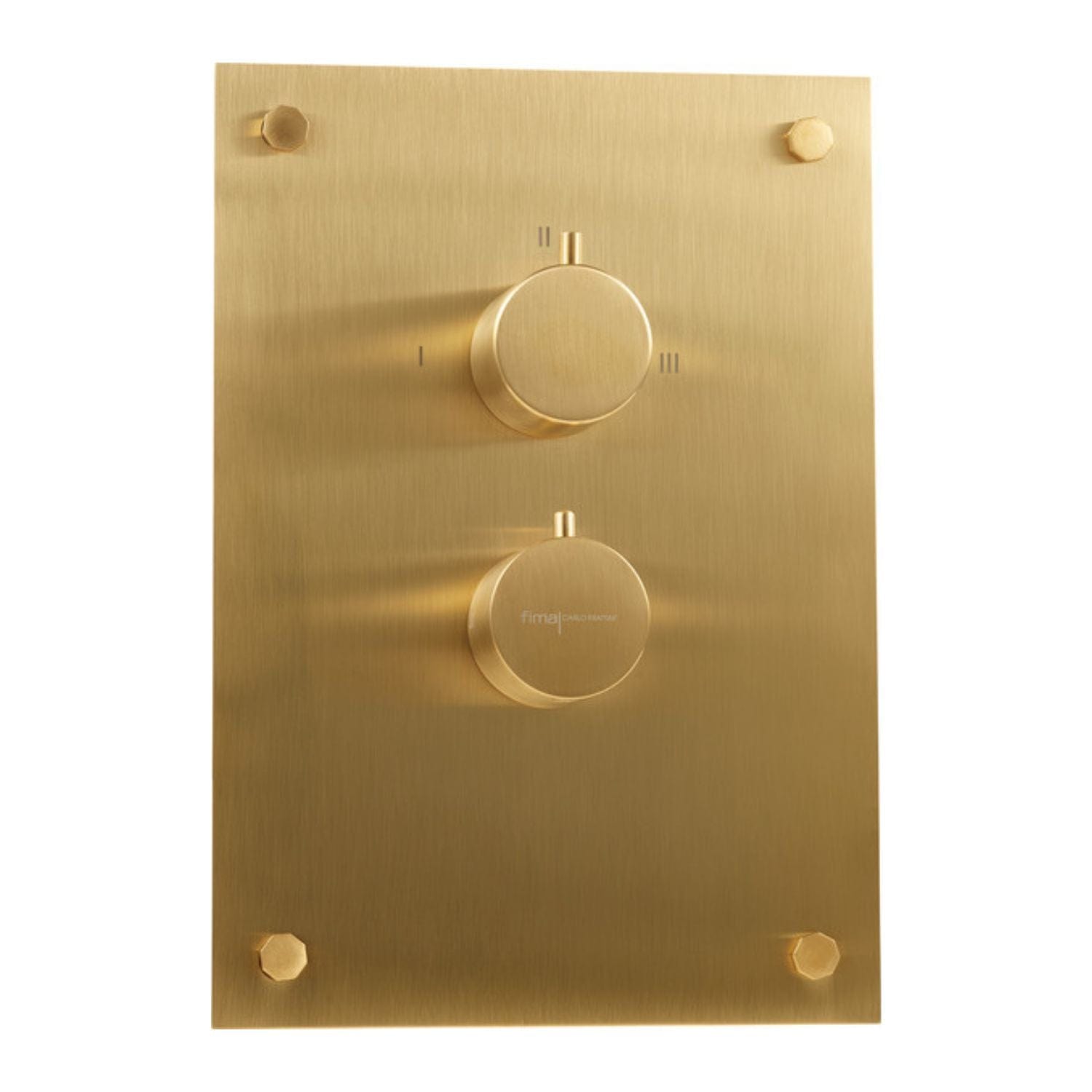 Fima Circolo Frontpanel Dusj Innbygging F4410 Børstet gull Fima Blandebatteri innbygging DAL-1426465