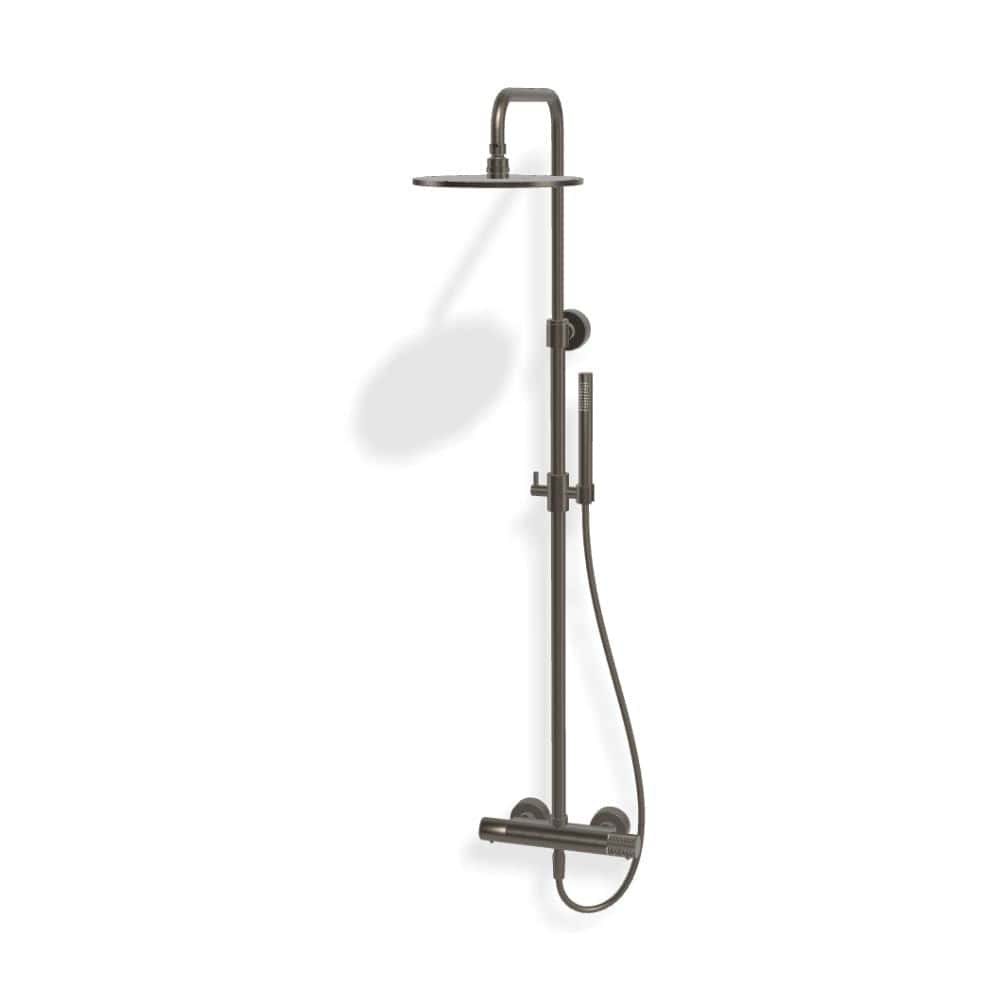 Fima Spillo Up F4285 Takdusj Ø25cm taksil Børstet svart krom Fima Takdusj DAL-1459290