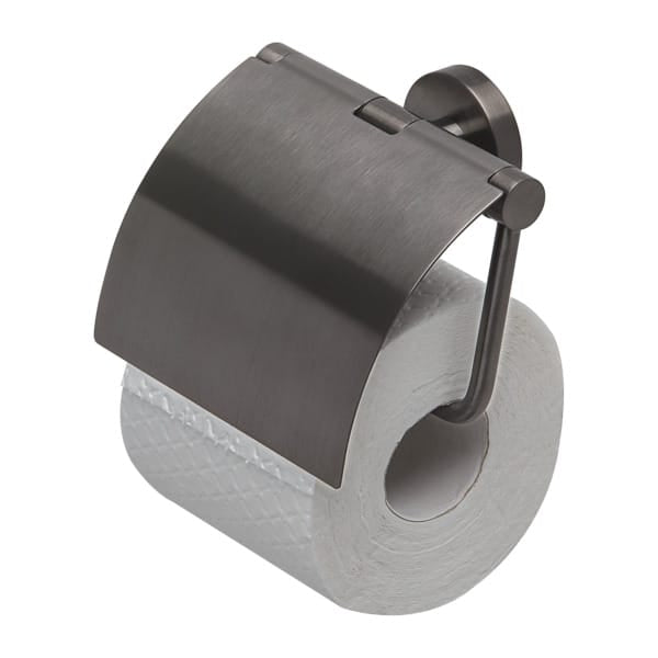 Geesa NEMOX Toalettrullholder med lokk Gunmetal Geesa Toalettrullholder CO-G91650824