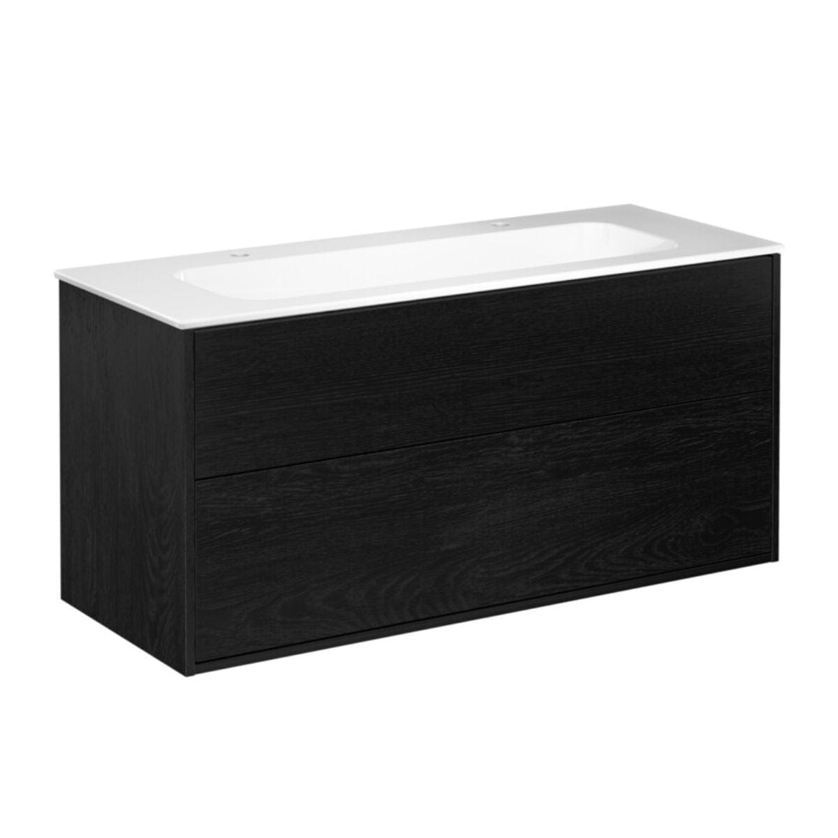 Gustavsberg Artic Møbelpakke Svart ask / 120cm Gustavsberg Møbelpakke bad GRO-GB71ACVU12TK01