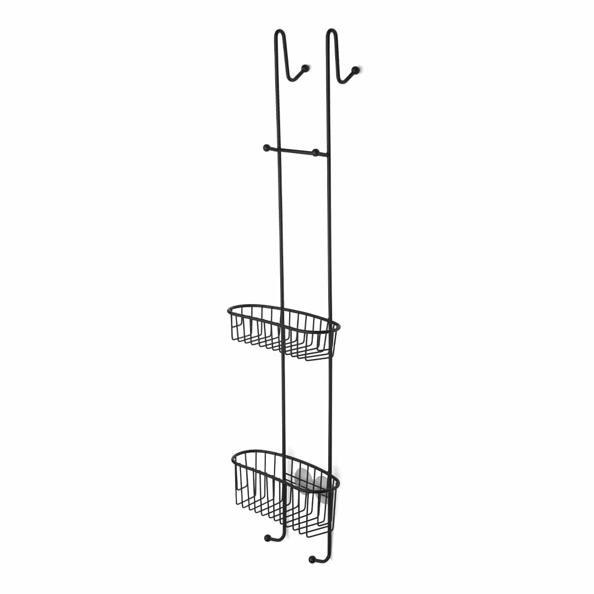 Habo Anemone Curved Dusjkurv buet Svart Habo Dusjhylle HA-30069