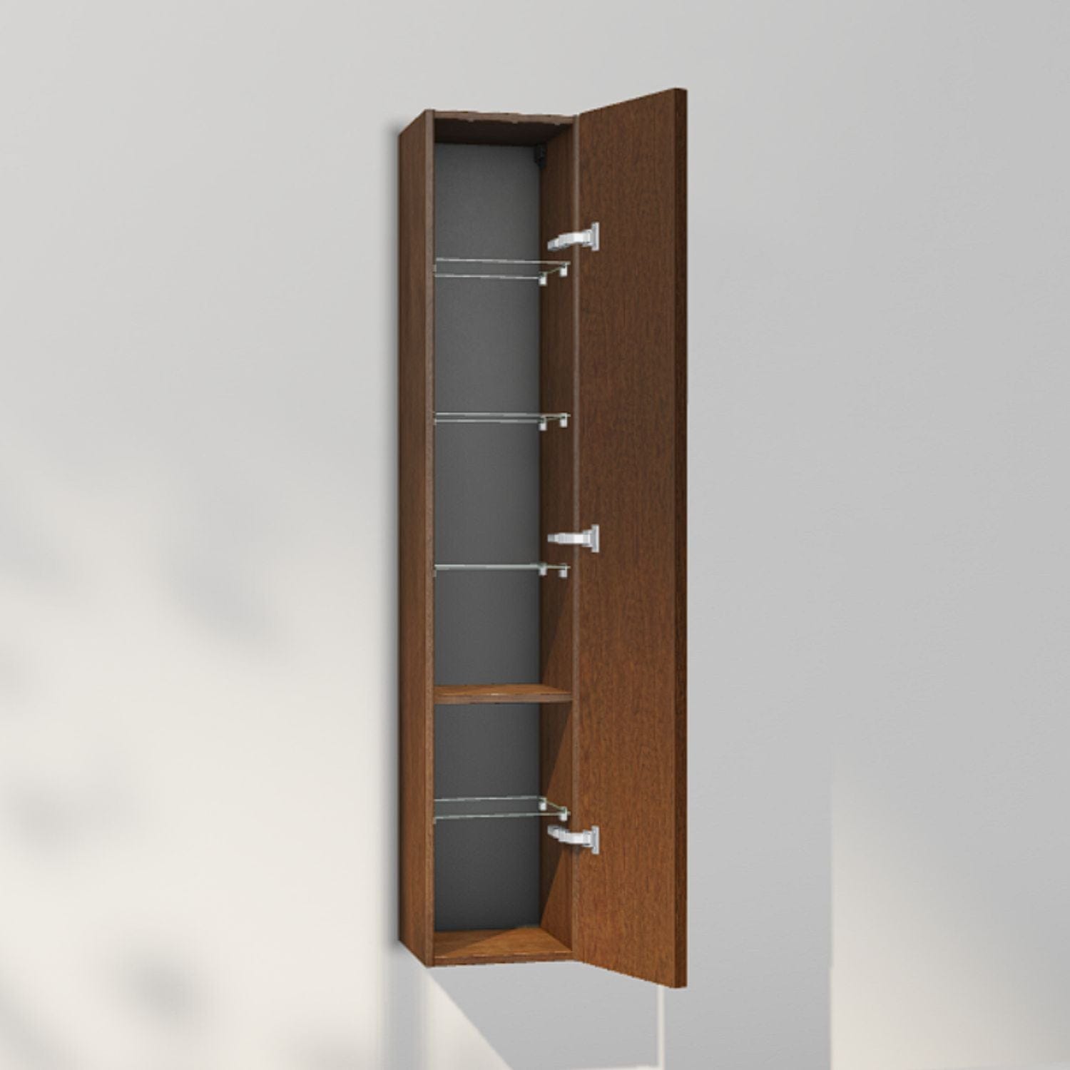 INR Carve 30/30 Høyskap Dark oak / 30cm / Høyre INR Iconic Nordic Rooms Høyskap bad INR-396138H