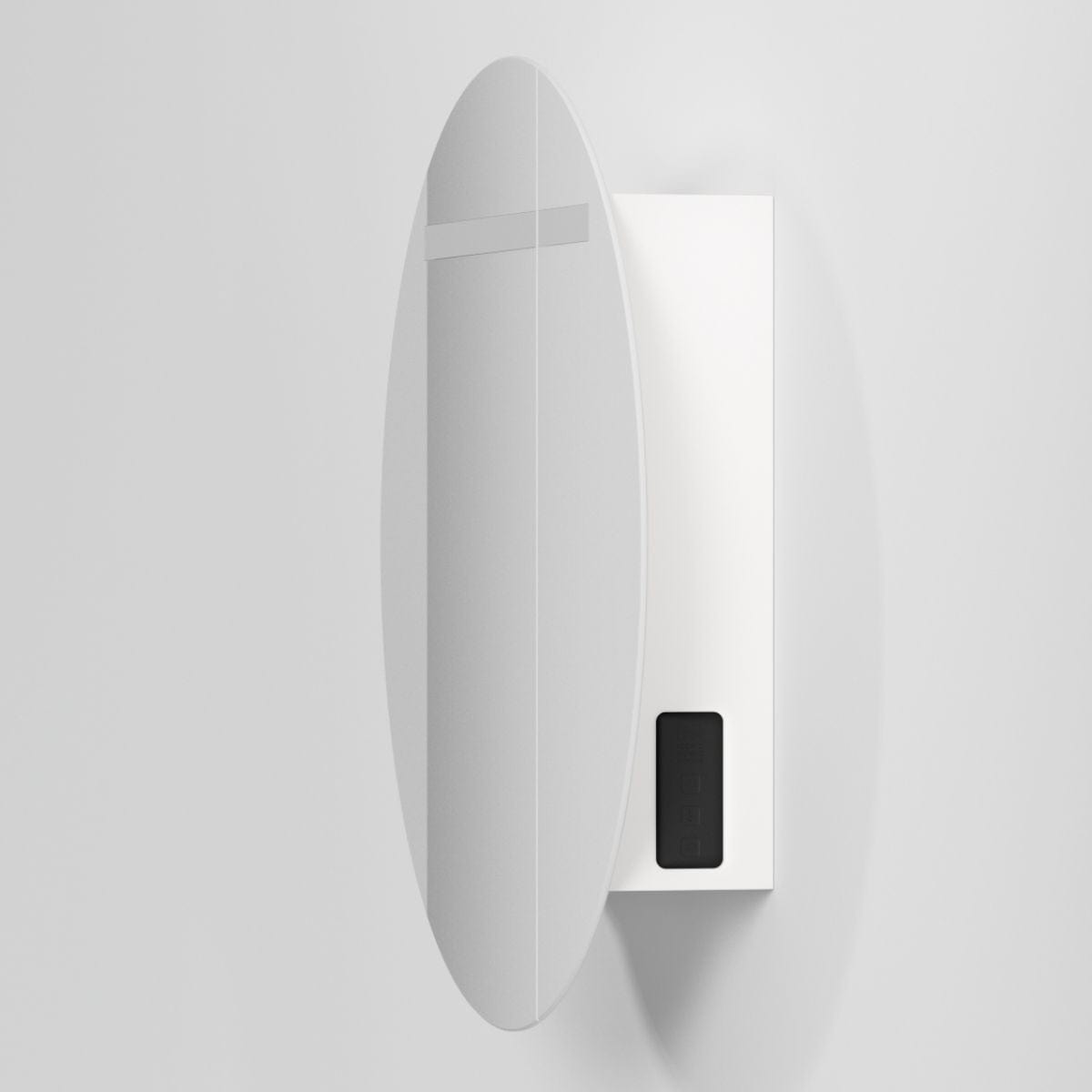 INR CIRC Ø80 Speilskap med Regulerbar belysning Hvit / 80cm INR Iconic Nordic Rooms Speilskap INR-367811