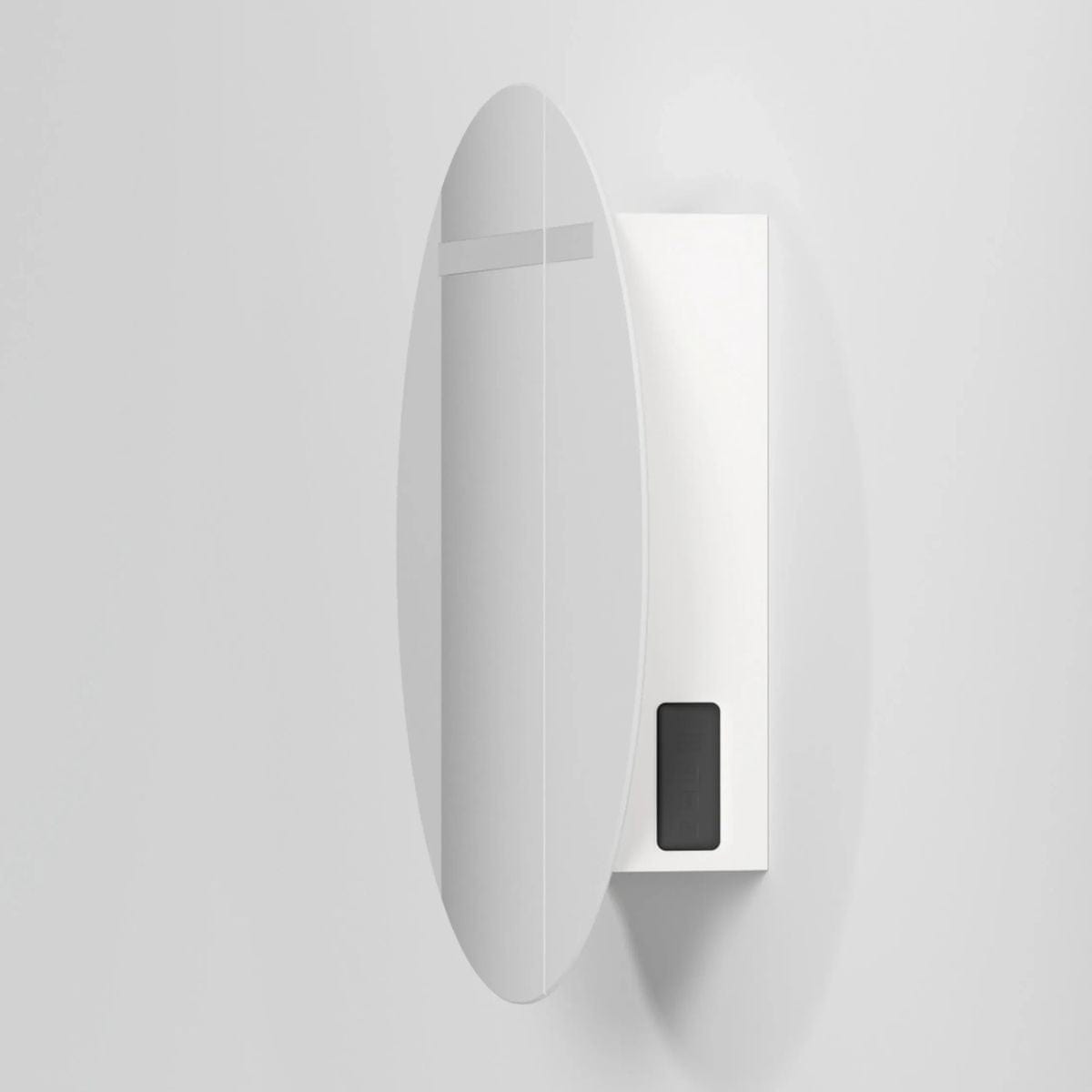INR CIRC Ø80 Speilskap med Regulerbar belysning Pure white / 80cm INR Iconic Nordic Rooms Speilskap INR-367816