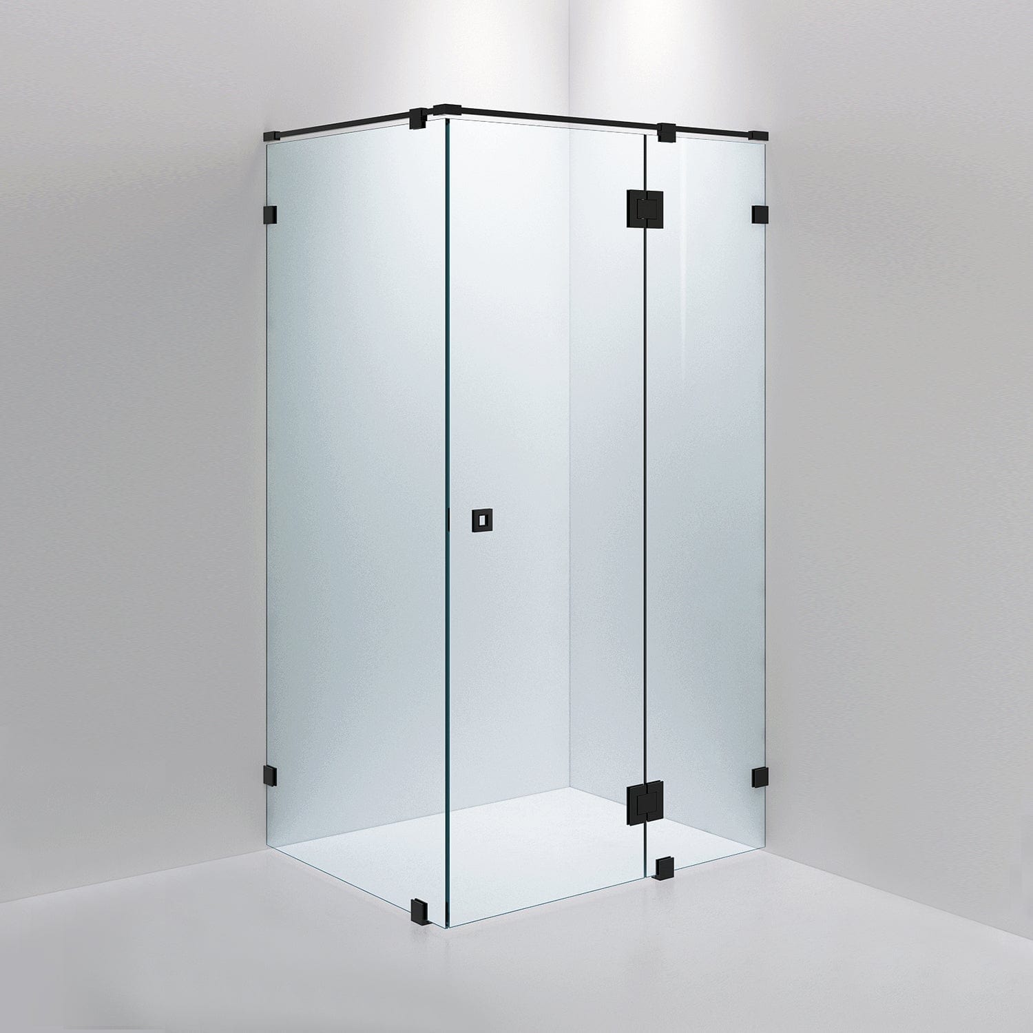 INR Dusjhjørne ARC 15 Måltilpasset Svart matt / Måltilpasset / Klart glass INR Iconic Nordic Rooms Dusjhjørne INR-11502100