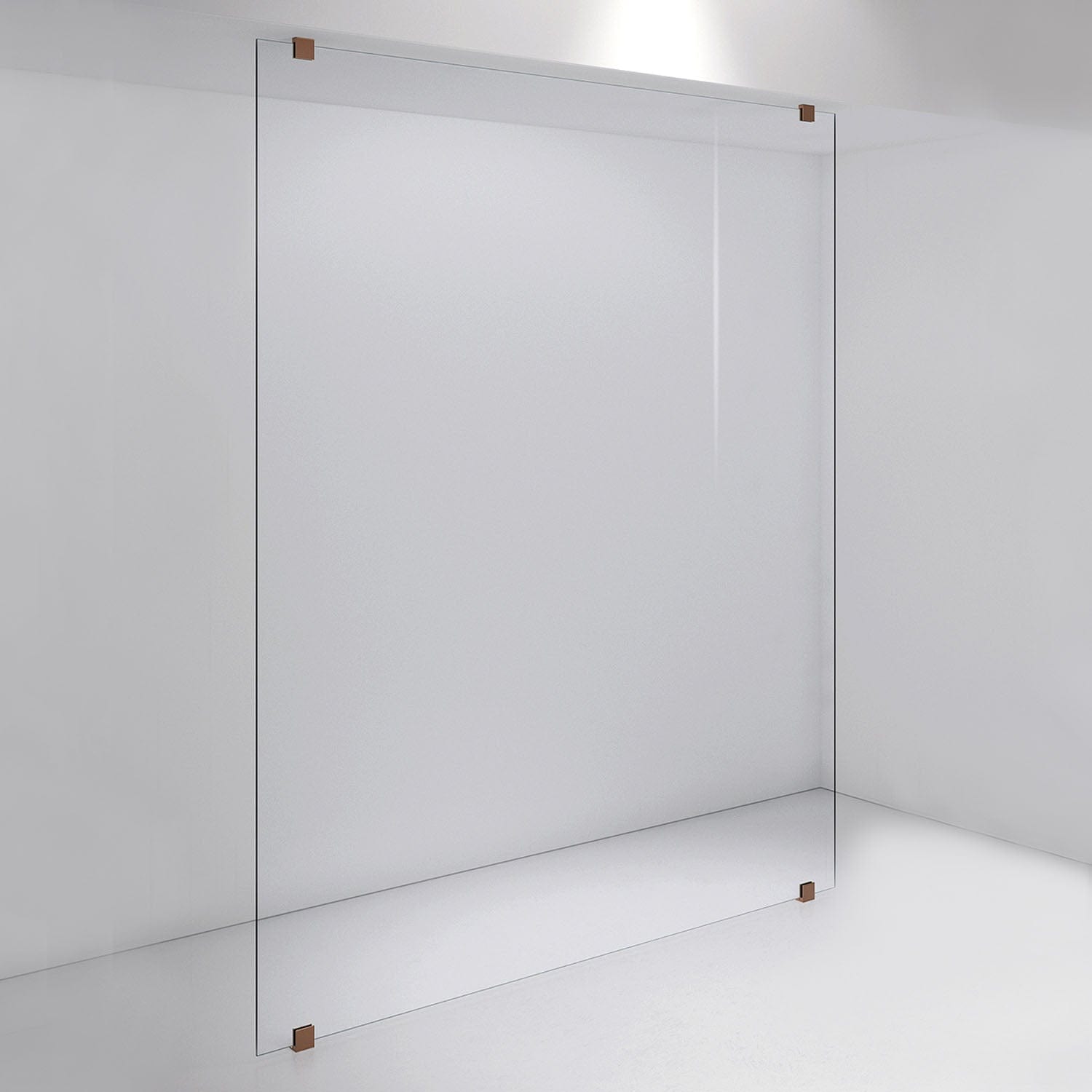 INR Dusjvegg ARC 43 Plus Måltilpasset Brushed bronze / Måltilpasset / Opal klart glass INR Iconic Nordic Rooms Dusjvegg INR-143112600