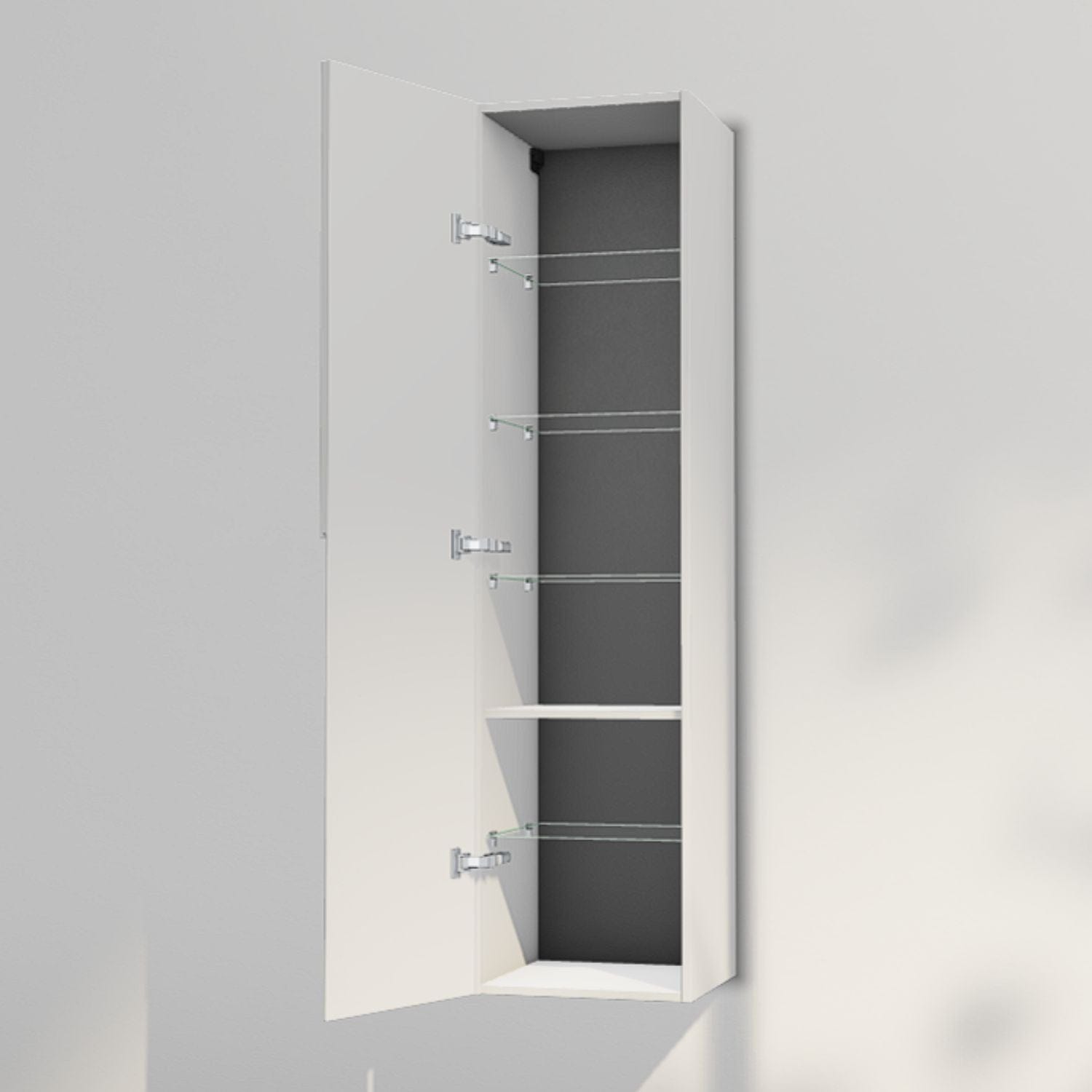 INR Grip 40/40 Høyskap Pure white / 40cm / Venstre INR Iconic Nordic Rooms Høyskap bad INR-395816V