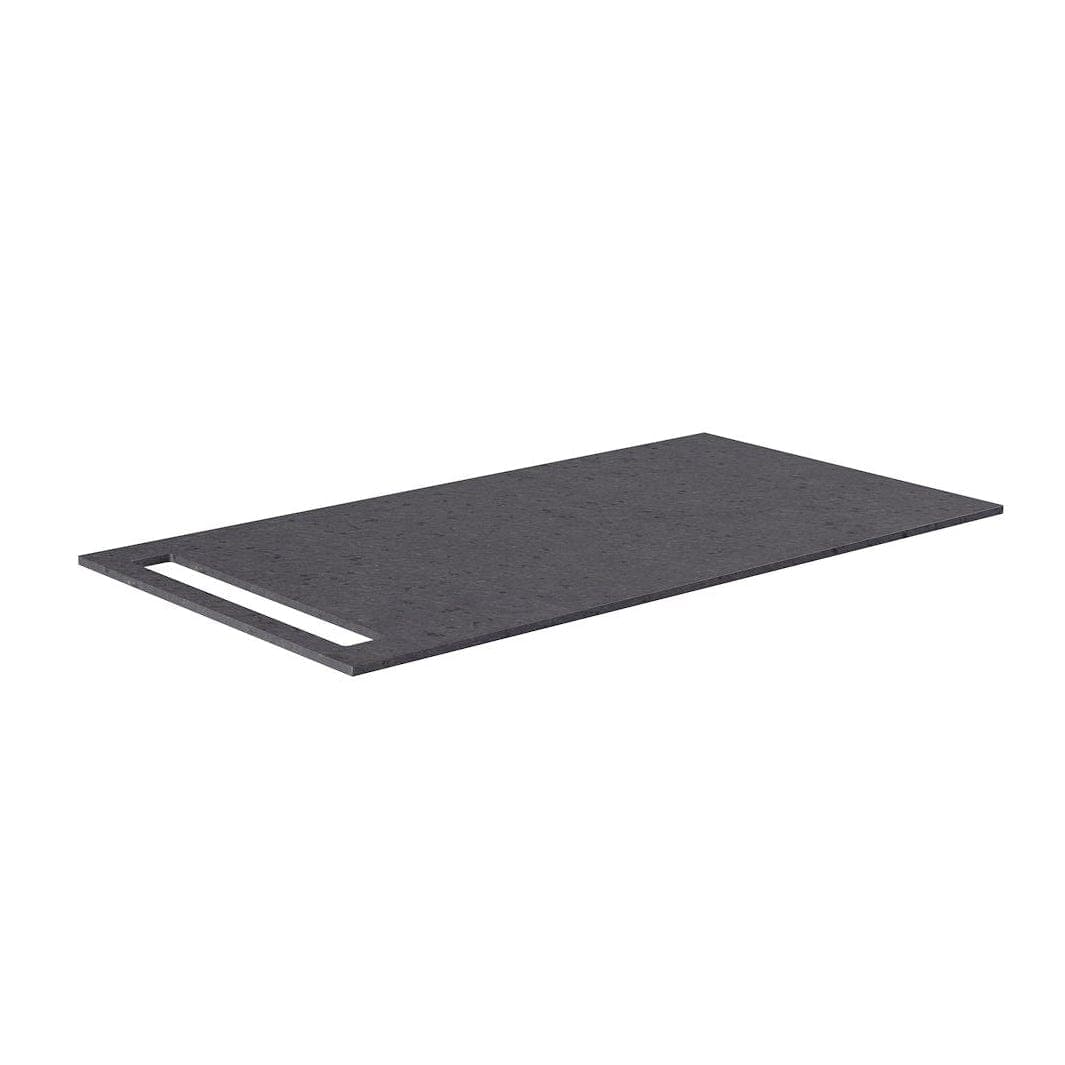 Korsbakken Benkeplate HPL med 1 håndkleholder Antrasitt / 1 side / 90cm Korsbakken Benkeplate bad KO-513419090