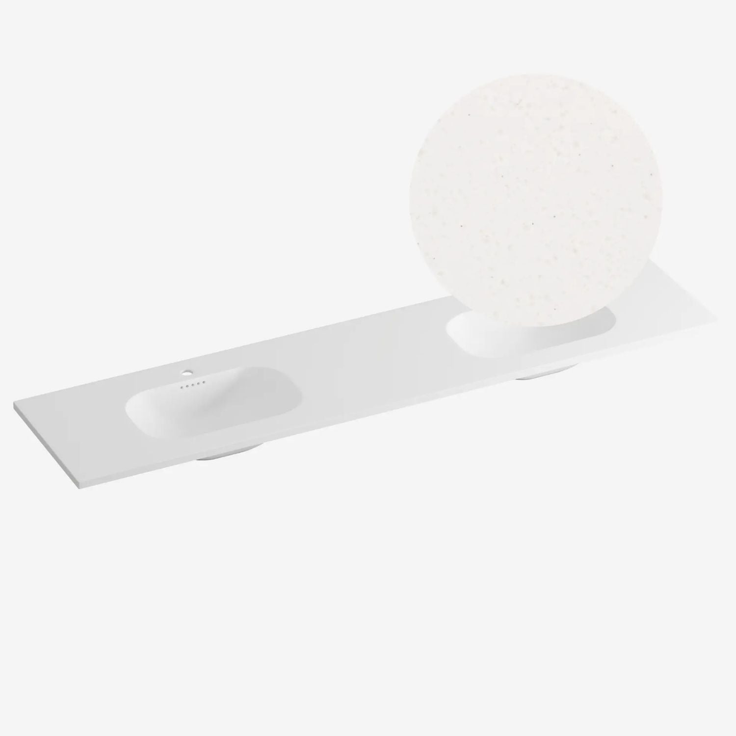 Korsbakken Nice Heldekkende Servant Terrazzo beige / 200cm dobbel Korsbakken Møbelservant KO-463211201