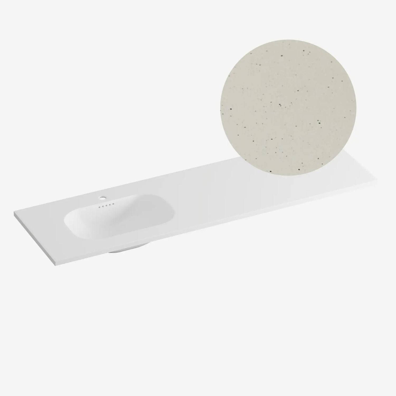 Korsbakken Nice Heldekkende Servant Terrazzo sand / 160cm venstre Korsbakken Møbelservant KO-463221165