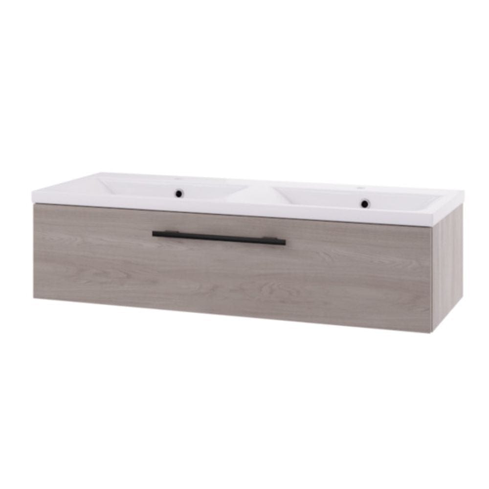 Linn Bad Ingrid D45 Servantskap med 1 skuff Lys eik / 120cm høyre Linn Bad Servantskap LB-110212H1S