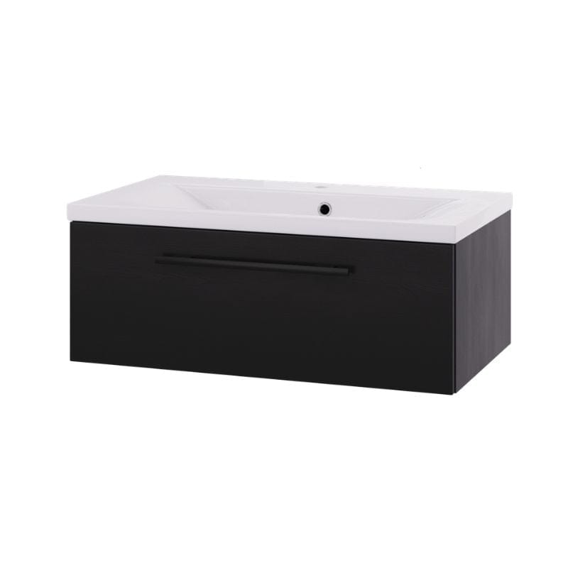 Linn Bad Ingrid D45 Servantskap med 1 skuff Svart eik / 80cm Linn Bad Servantskap LB-1106081S