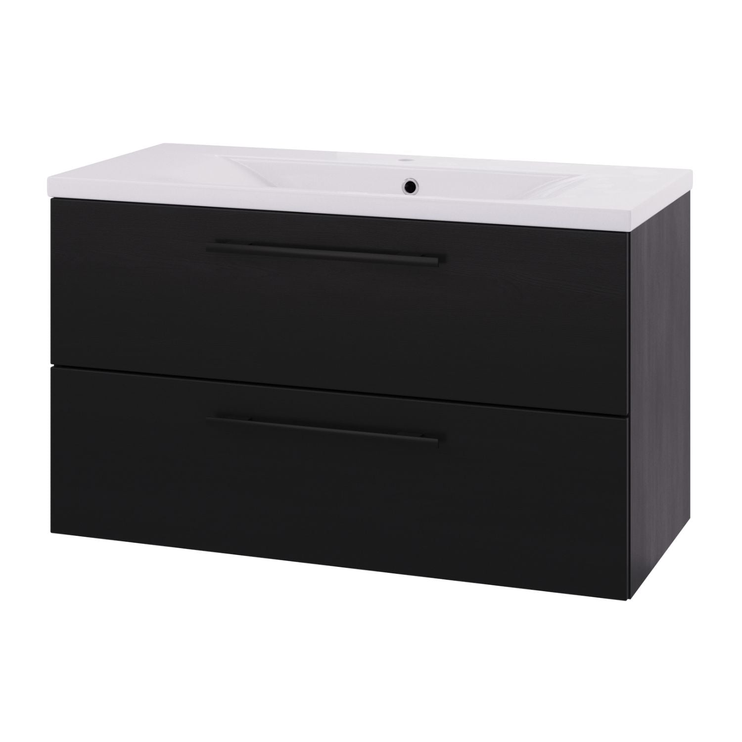 Linn Bad Ingrid D45cm Servantskap Svart eik / 100cm Linn Bad Servantskap LB-110610