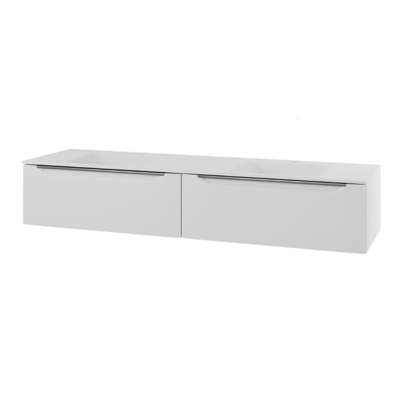 Linn Bad Mari D45 Servantskap med 1 skuff Hvit / 160cm dobbel Linn Bad Servantskap LB-120116D2S