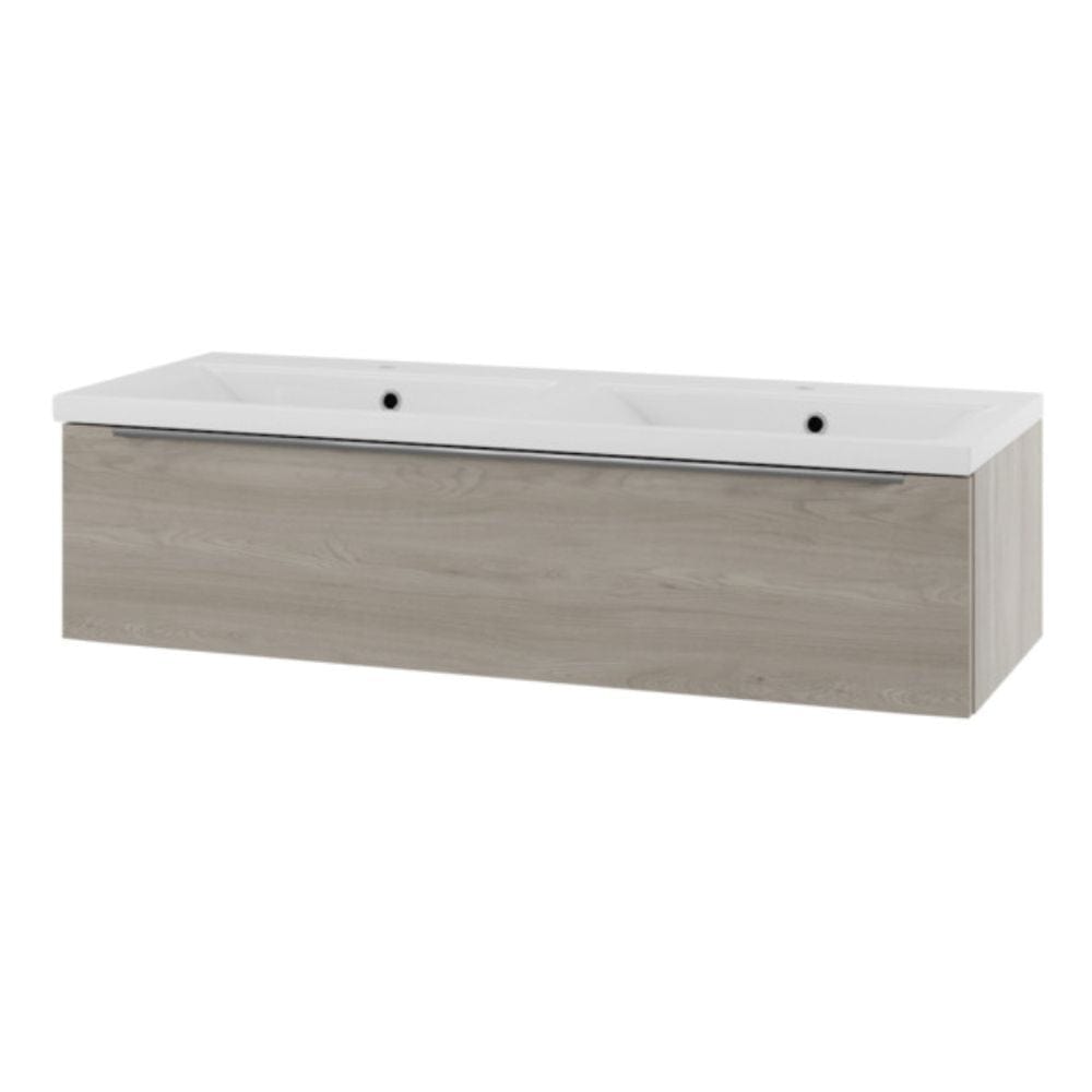 Linn Bad Mari D45 Servantskap med 1 skuff Lys eik / 120cm høyre Linn Bad Servantskap LB-120212H1S