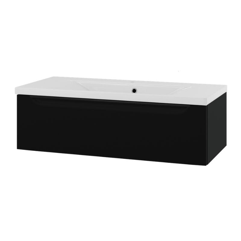 Linn Bad Mari D45 Servantskap med 1 skuff Svart / 100cm Linn Bad Servantskap LB-1206101S