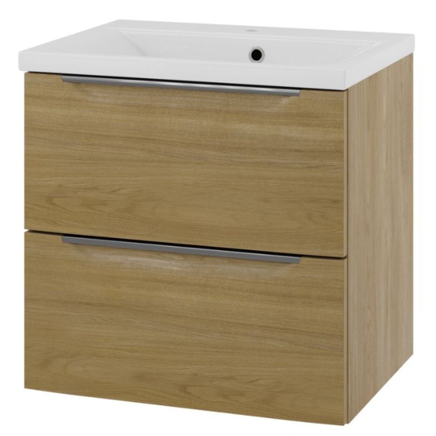 Linn Bad Mari Smal D35cm Servantskap Eikefolie / 60cm Linn Bad Servantskap LB-127506