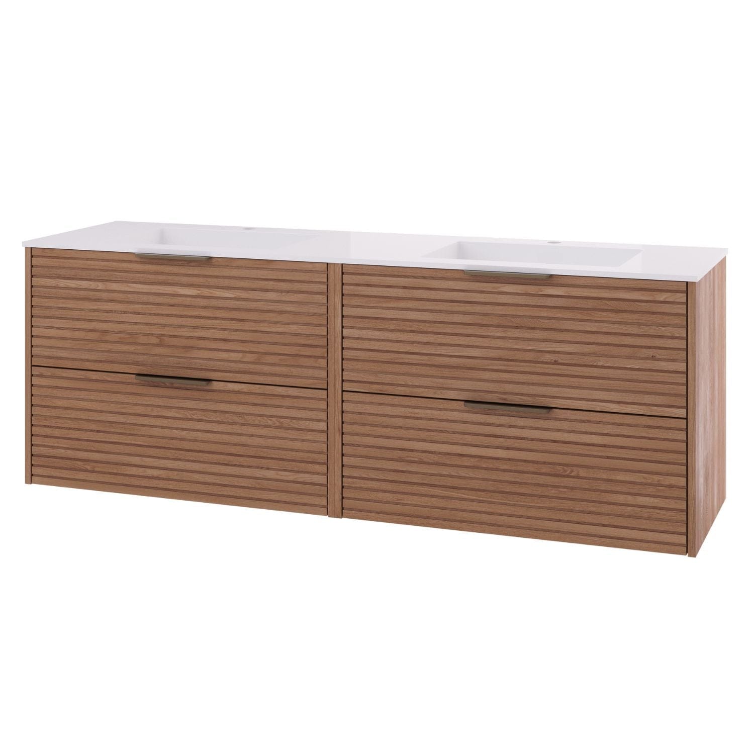 Linn Bad Silje Servantskap Eik / 160cm / Dobbel Linn Bad Servantskap LB-170516D